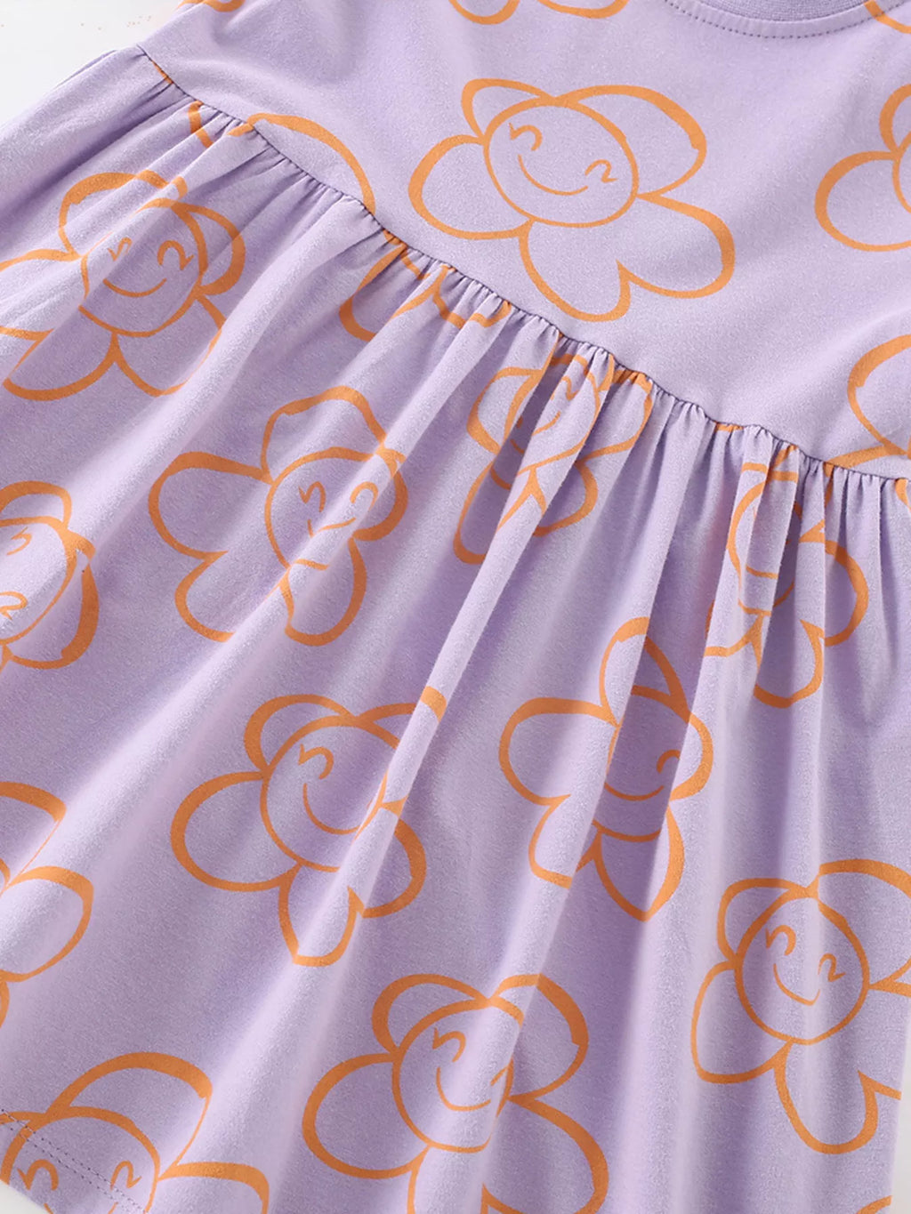 Children's Flower Print Casual Dress - Seedandsoulful