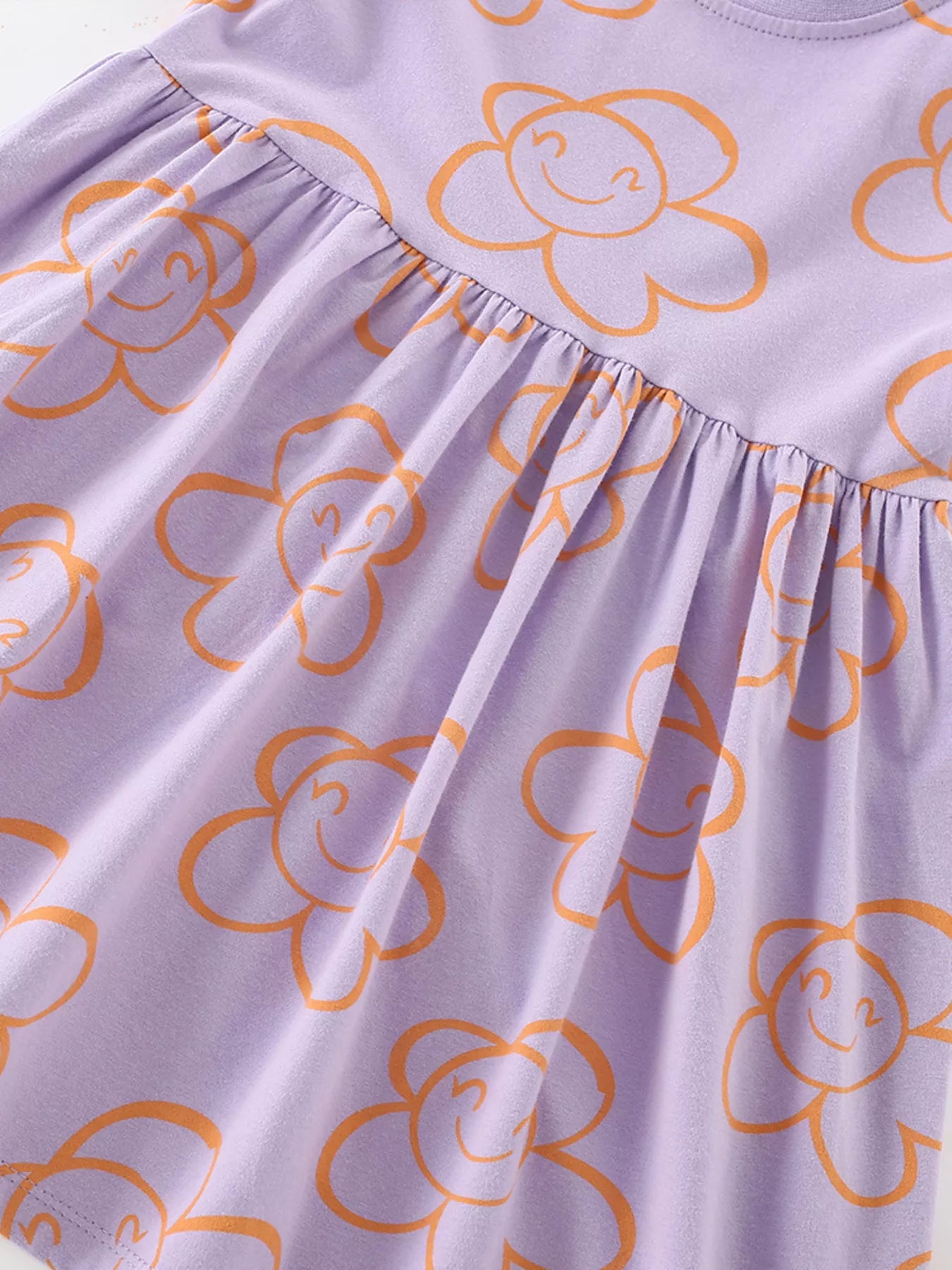 Children's Flower Print Casual Dress - Seedandsoulful