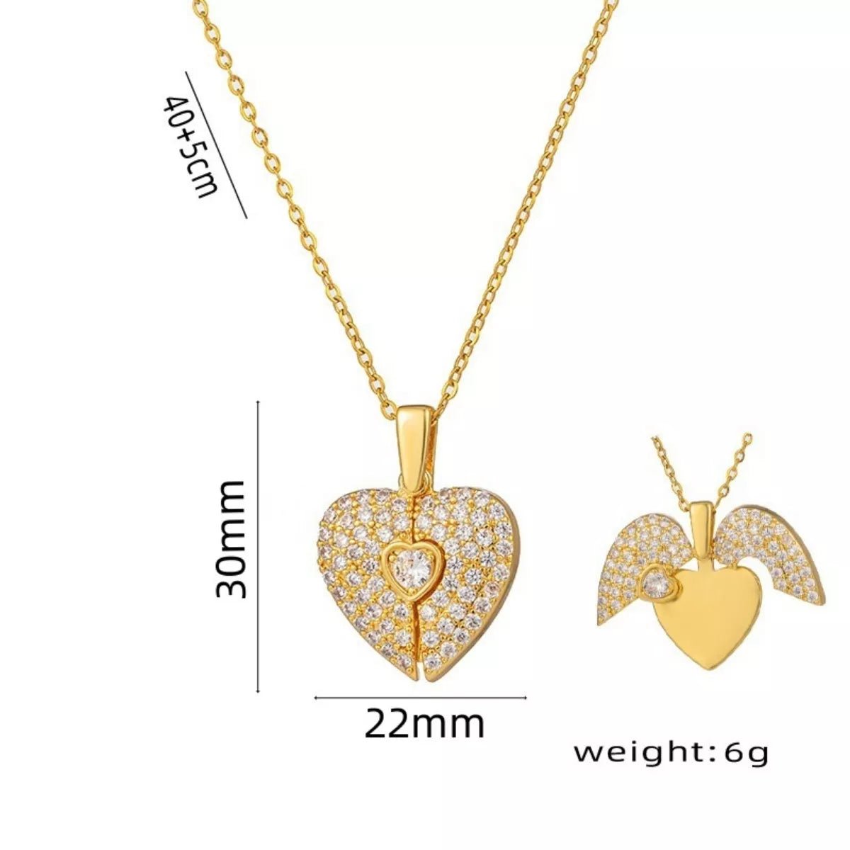 18K Gold - Plated Heart Locket Necklace - Seedandsoulful