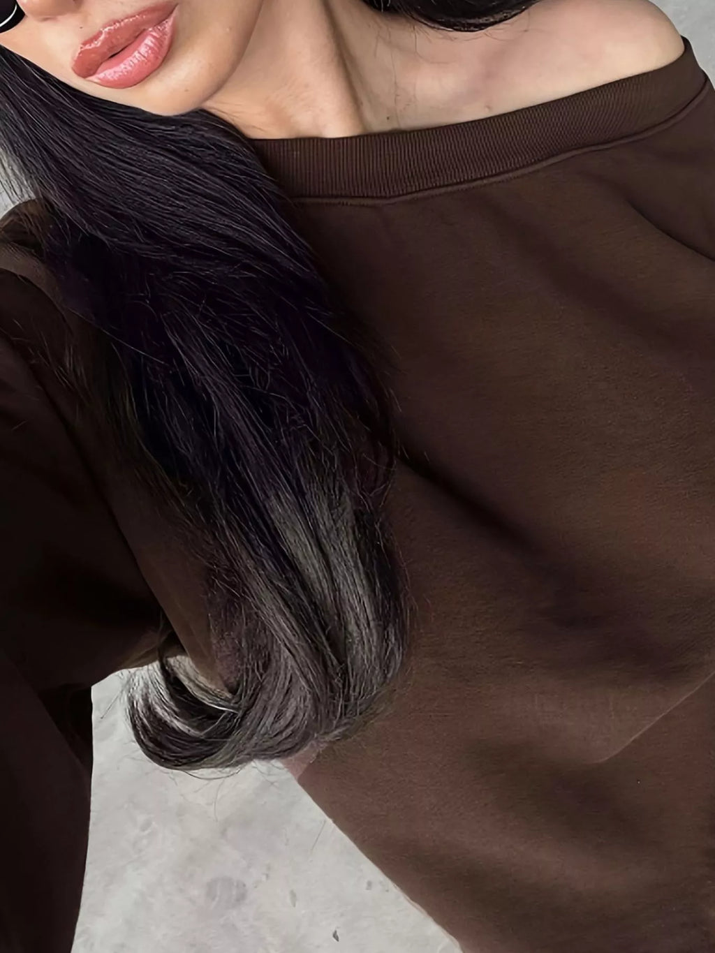 Boat Neck Long Sleeve Sweatshirt and Pants Set - Seedandsoulful