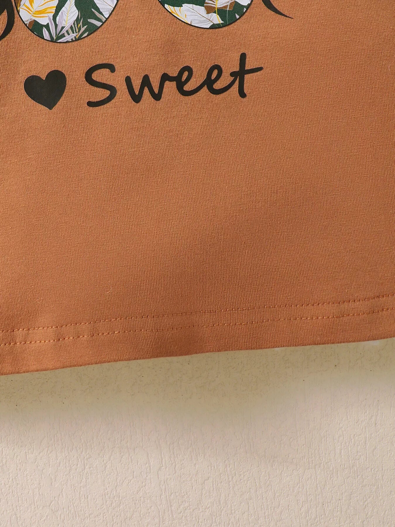 Children's Graphic Top & Floral Pants Set - Seedandsoulful