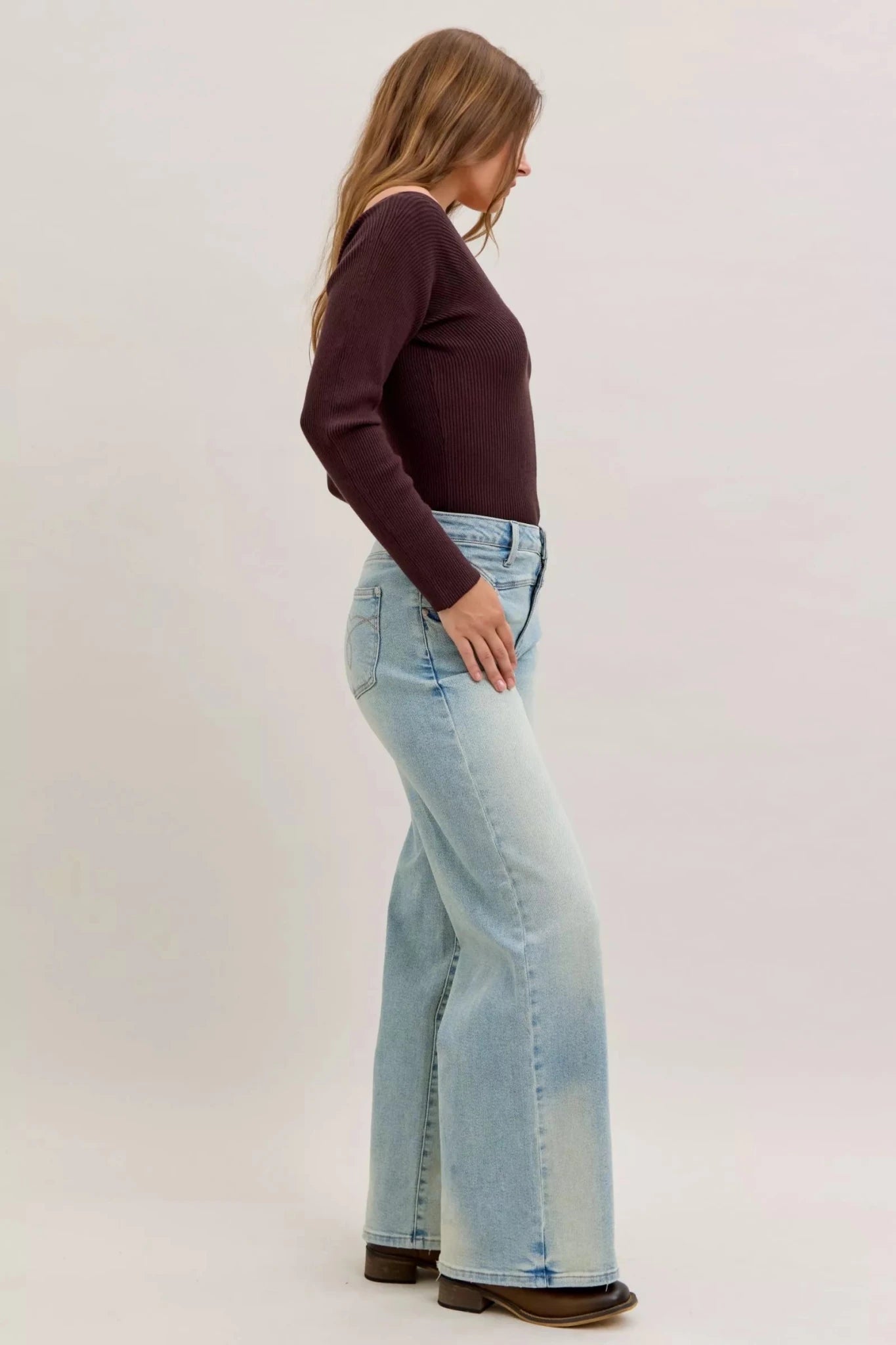 Judy Blue High Waist Column Straight Jeans - Seedandsoulful