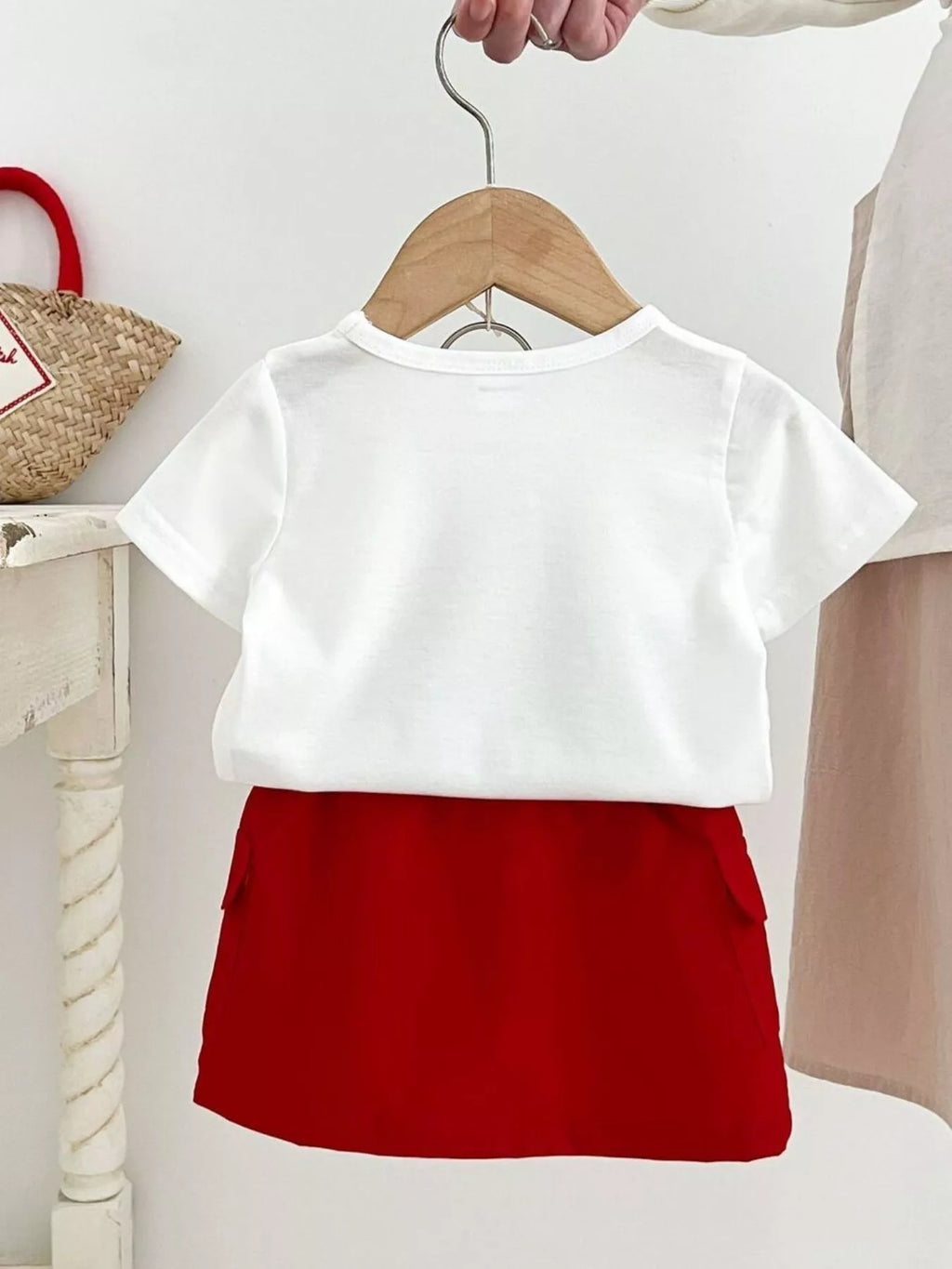 Children's Graphic Tee and Skirt Set - Seedandsoulful