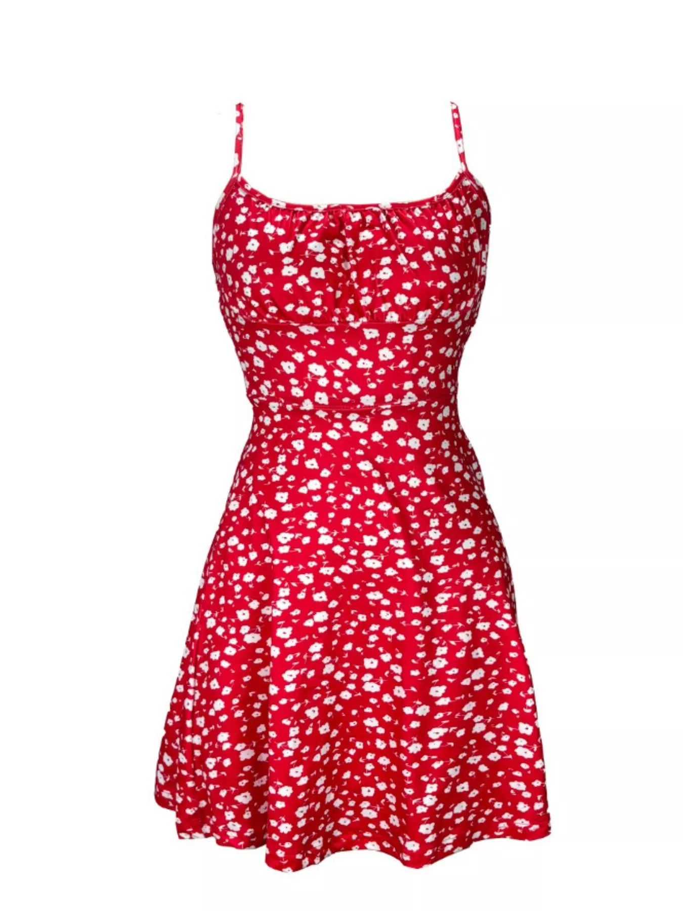 Floral Print Tie Strap Mini Dress - Seedandsoulful