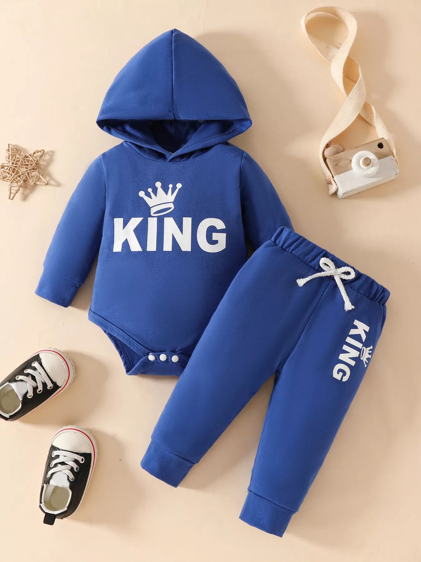 Children's Long Sleeve Bodysuit Hoodie and Pants Set - Seedandsoulful