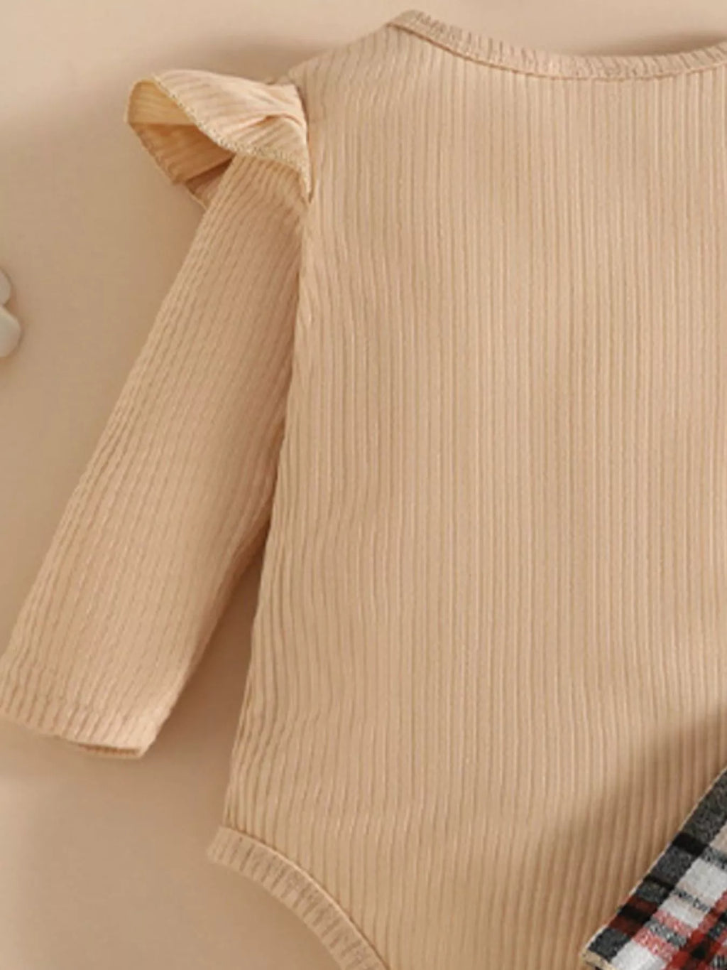 Children's Ruffled Ribbed Bodysuit and Skirt Set with Headband - Seedandsoulful