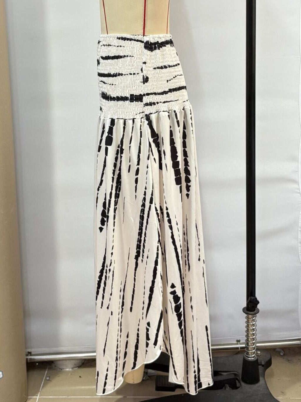 Smocked Asymmetrical Hem Skirt - Seedandsoulful