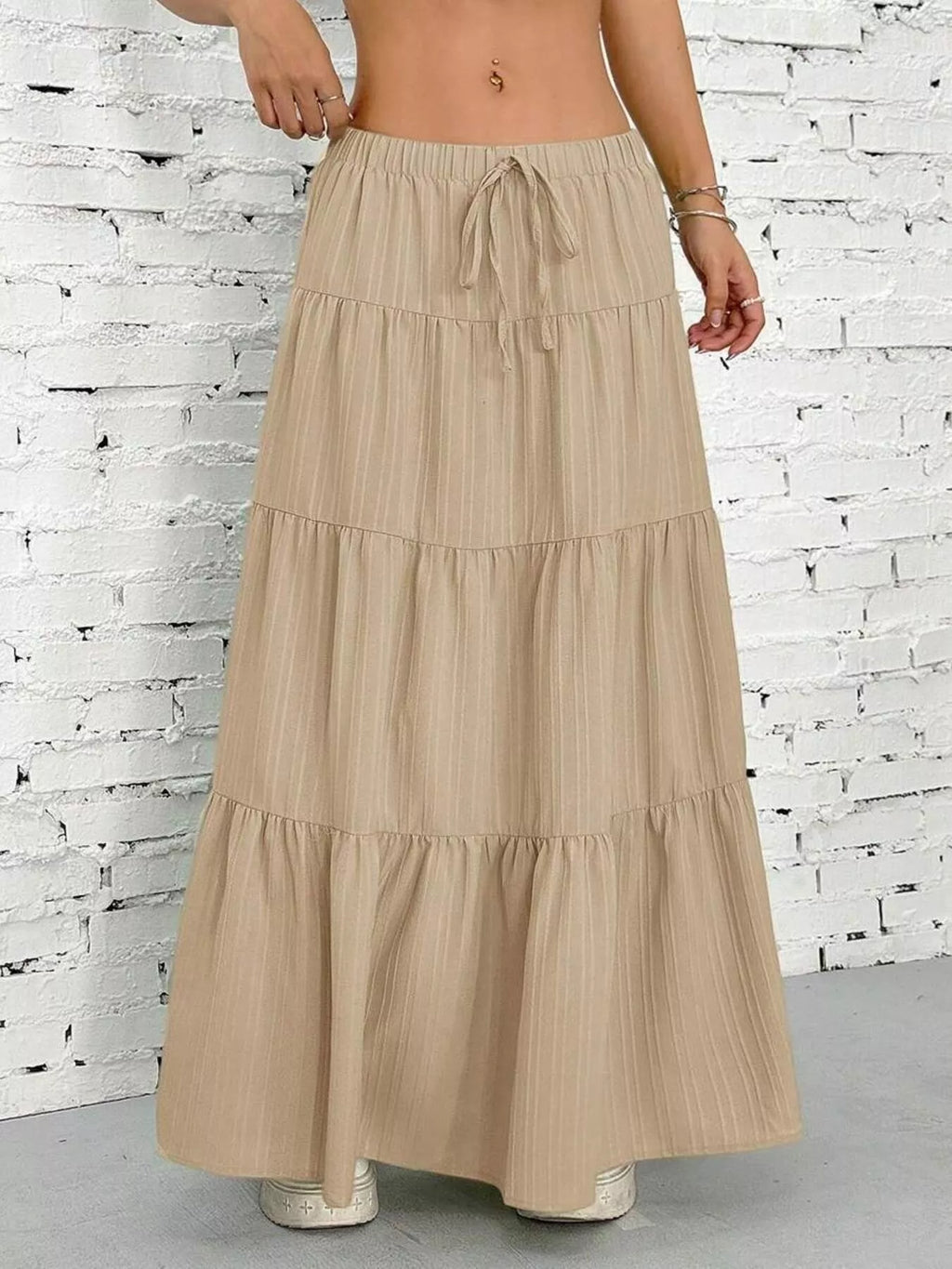 Flowy Tiered Maxi Skirt - Seedandsoulful