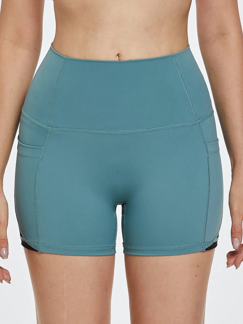 High Waist Active Shorts - Seedandsoulful