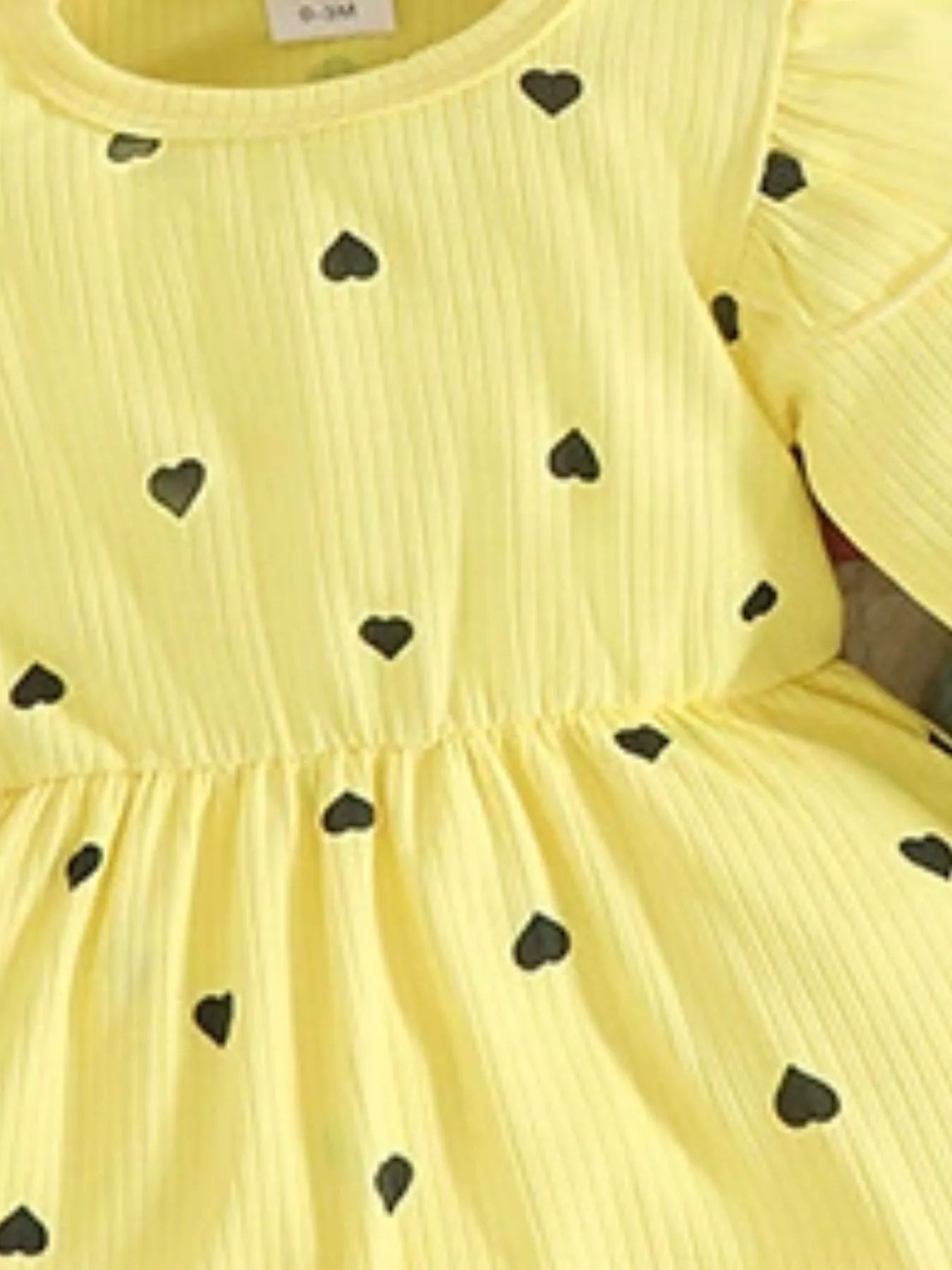 Children's Heart Print Dress & Headband Set - Seedandsoulful