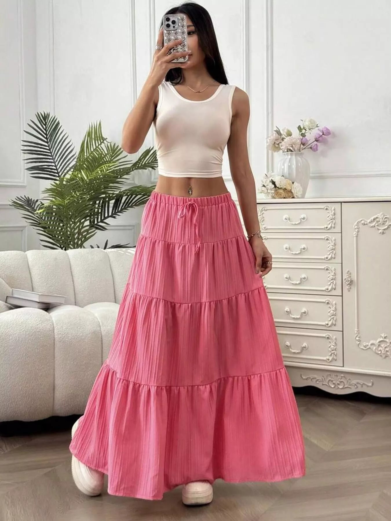 Flowy Tiered Maxi Skirt - Seedandsoulful