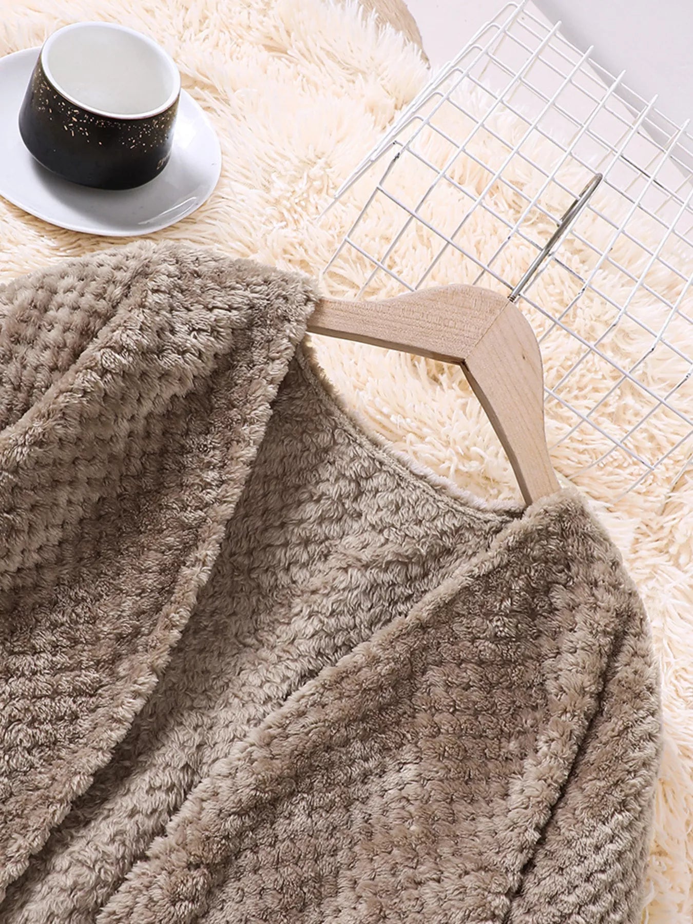 Children's Textured Sweater Dress and Open Front Cardigan Set - Seedandsoulful