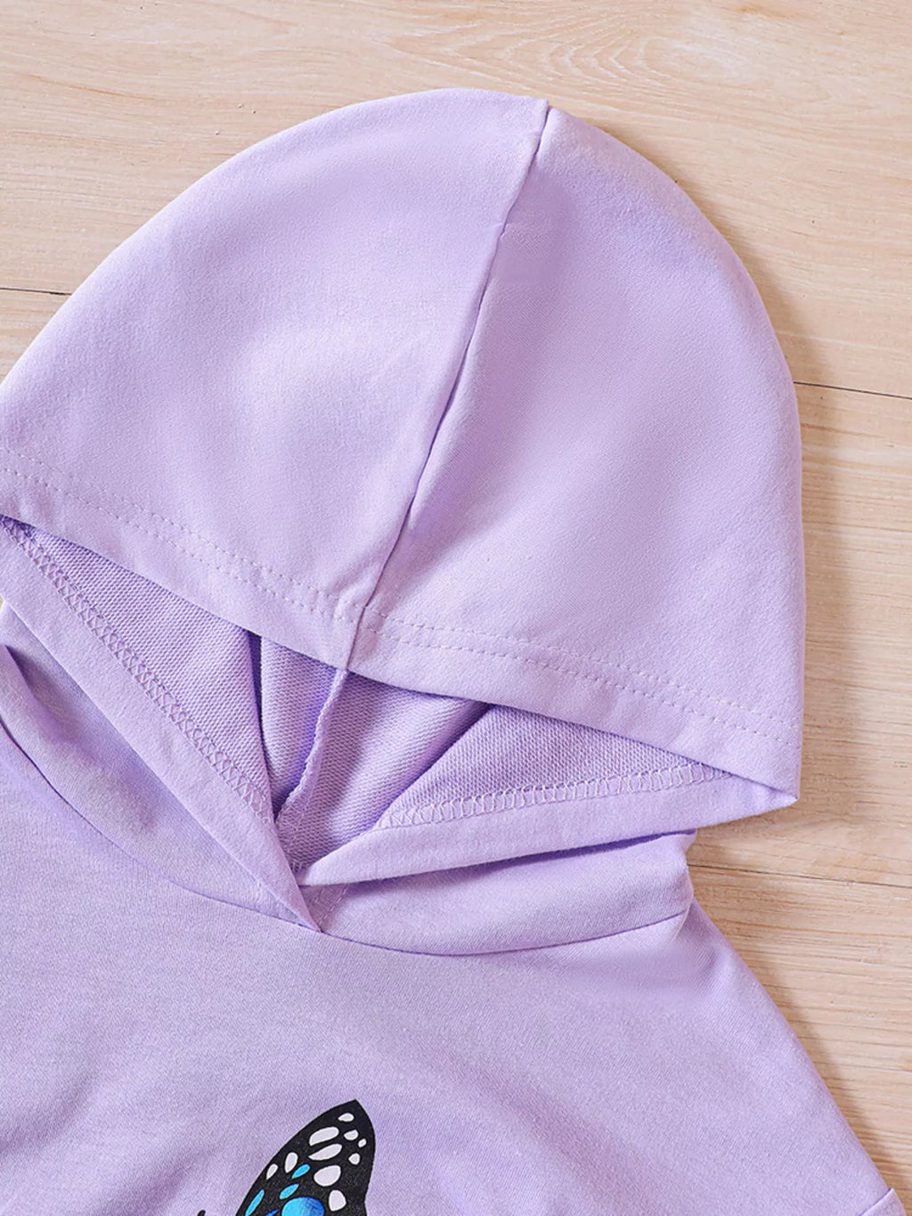 Childrens's Butterfly Print Hoodie & Pants Set - Seedandsoulful