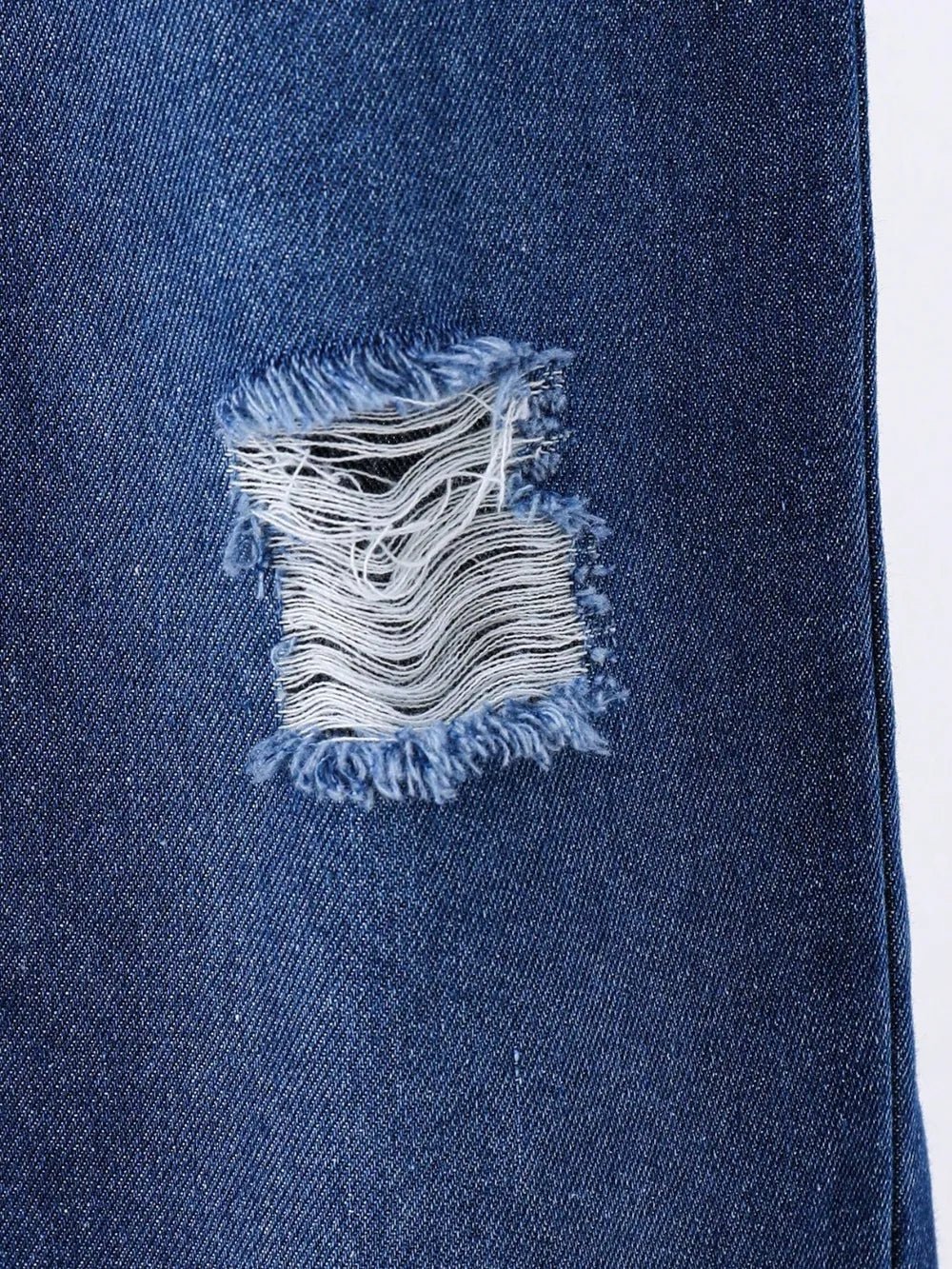 Children's Round Neck Letter Graphic T-Shirt and Distressed Jeans Set - Seedandsoulful