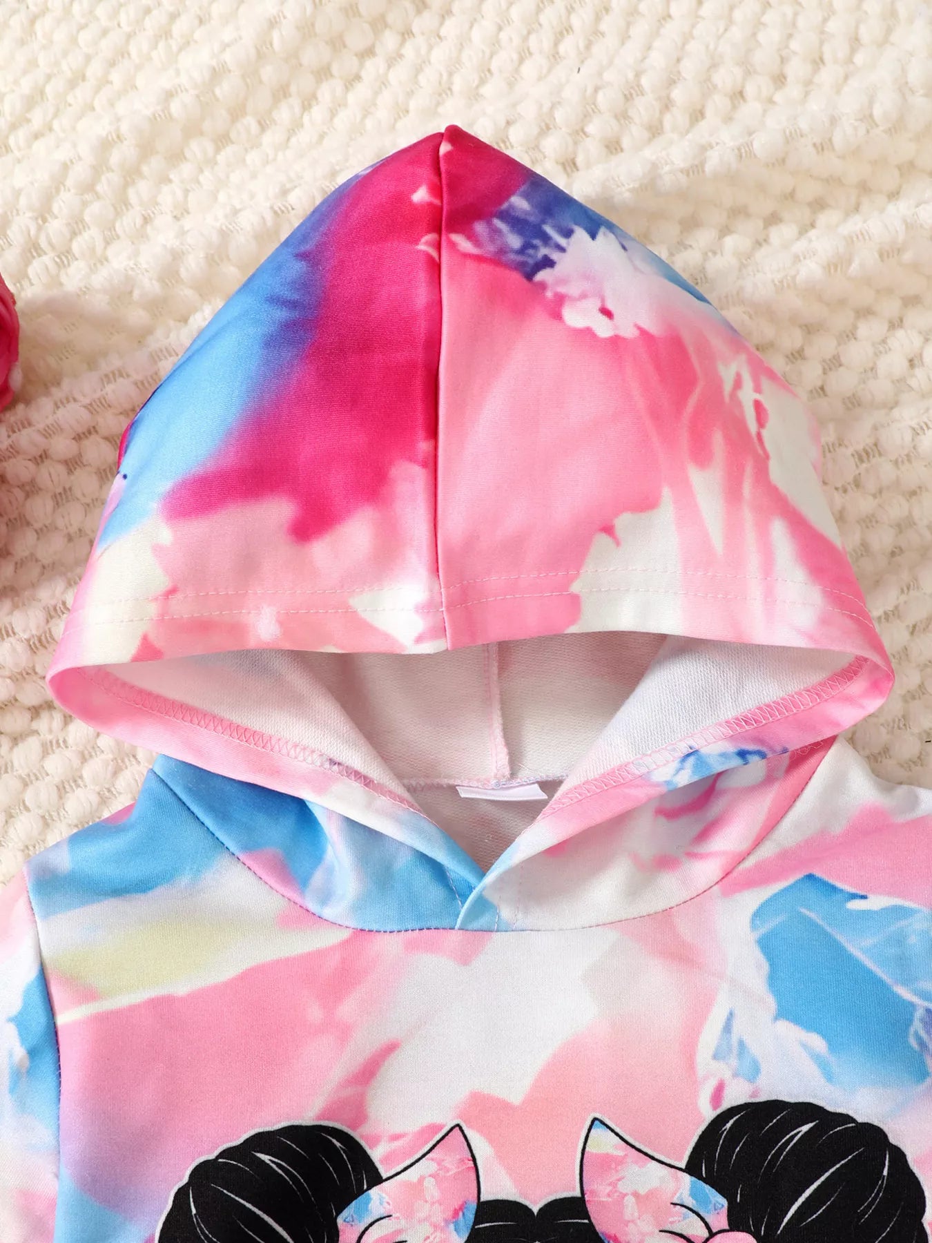 Children's Tie - Dye Graphic Hoodie & Pants Set - Seedandsoulful