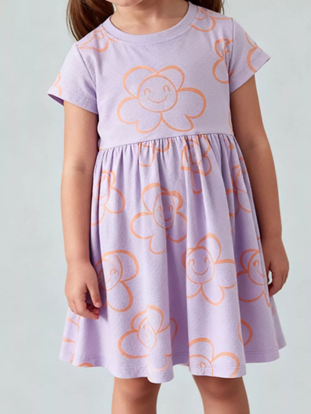 Children's Flower Print Casual Dress - Seedandsoulful
