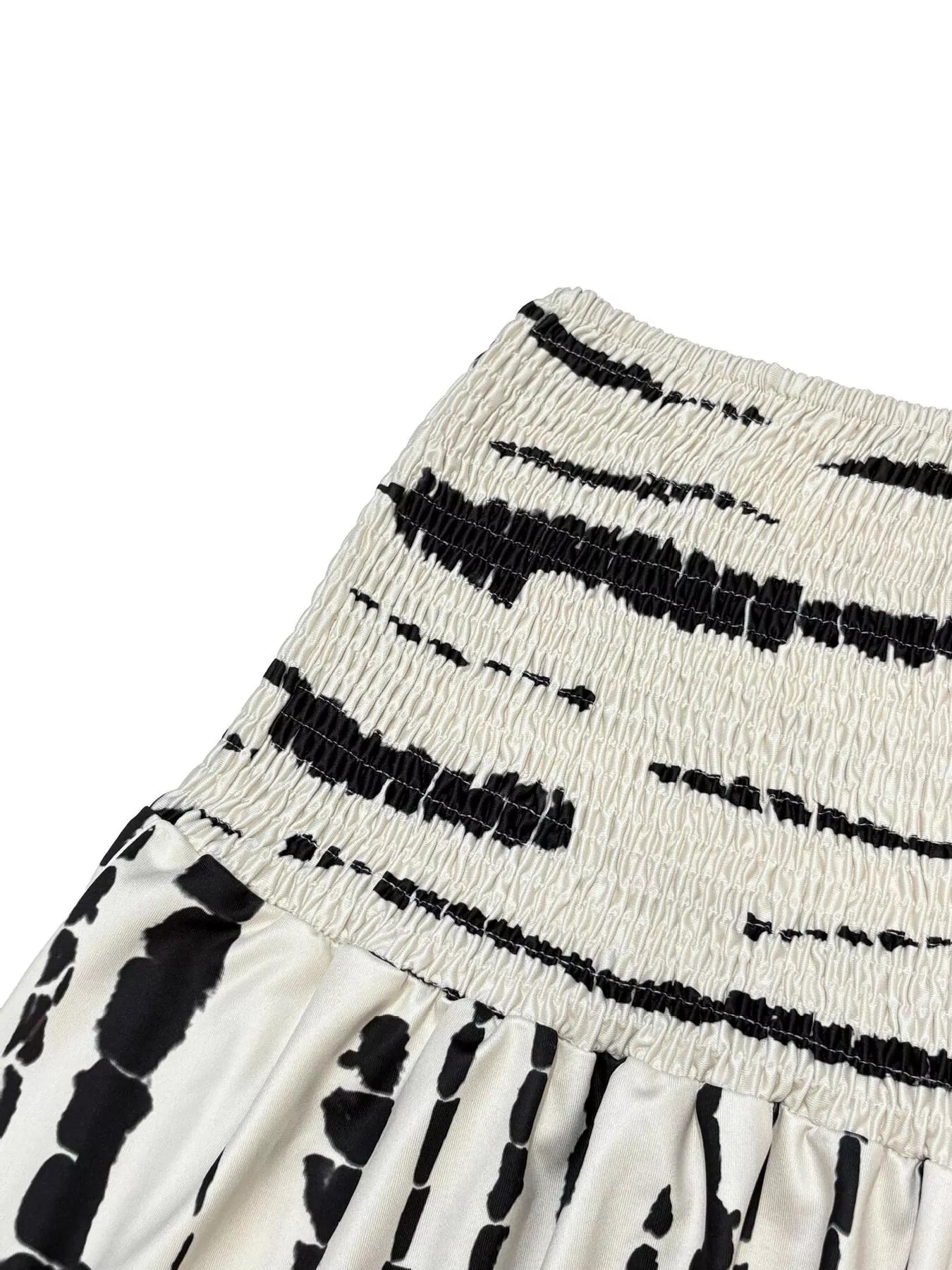 Smocked Asymmetrical Hem Skirt - Seedandsoulful