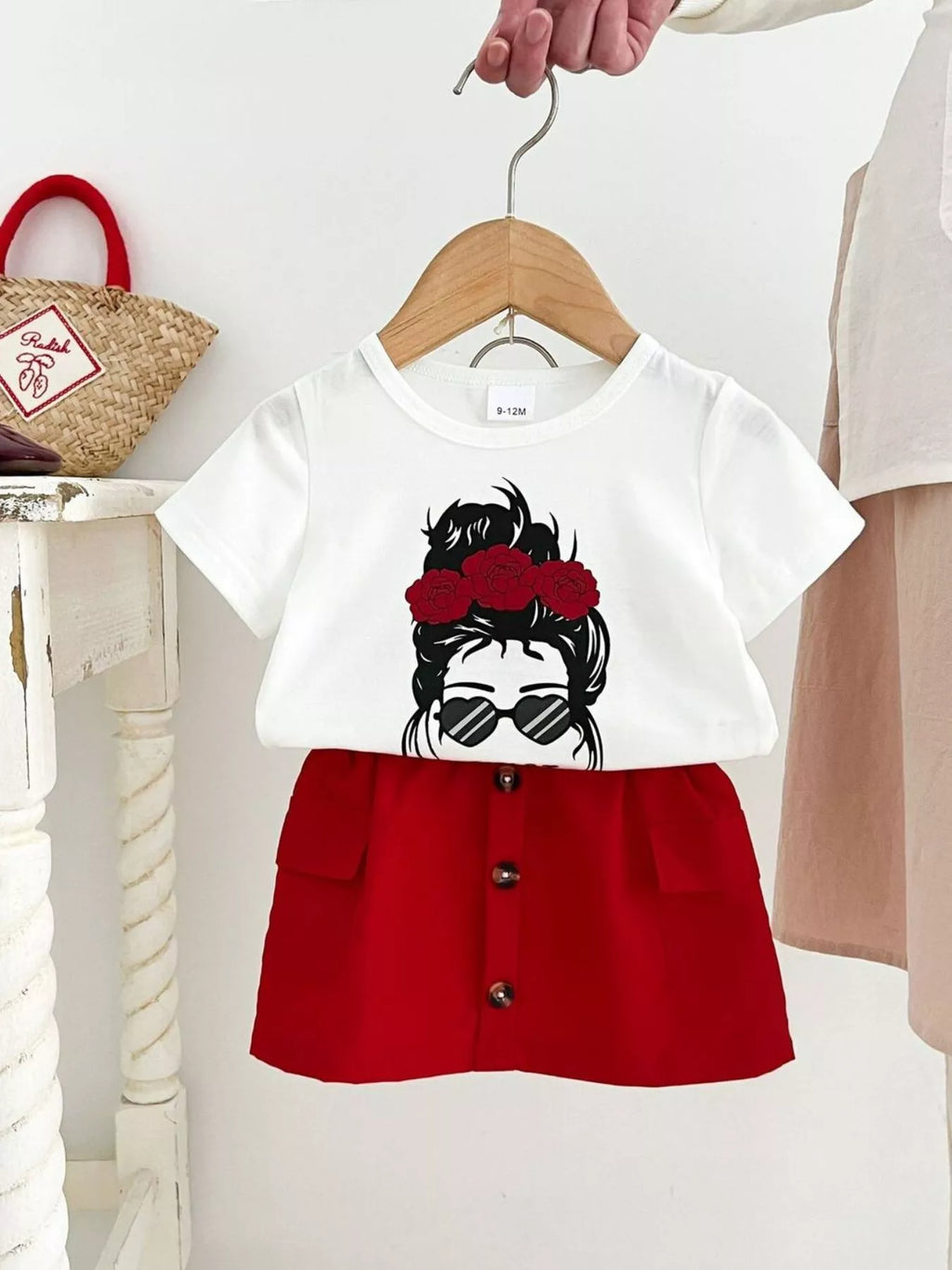 Children's Graphic Tee and Skirt Set - Seedandsoulful