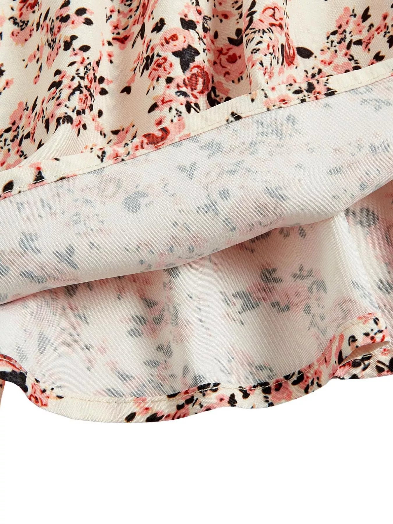 Floral Print Tie Strap Mini Dress - Seedandsoulful