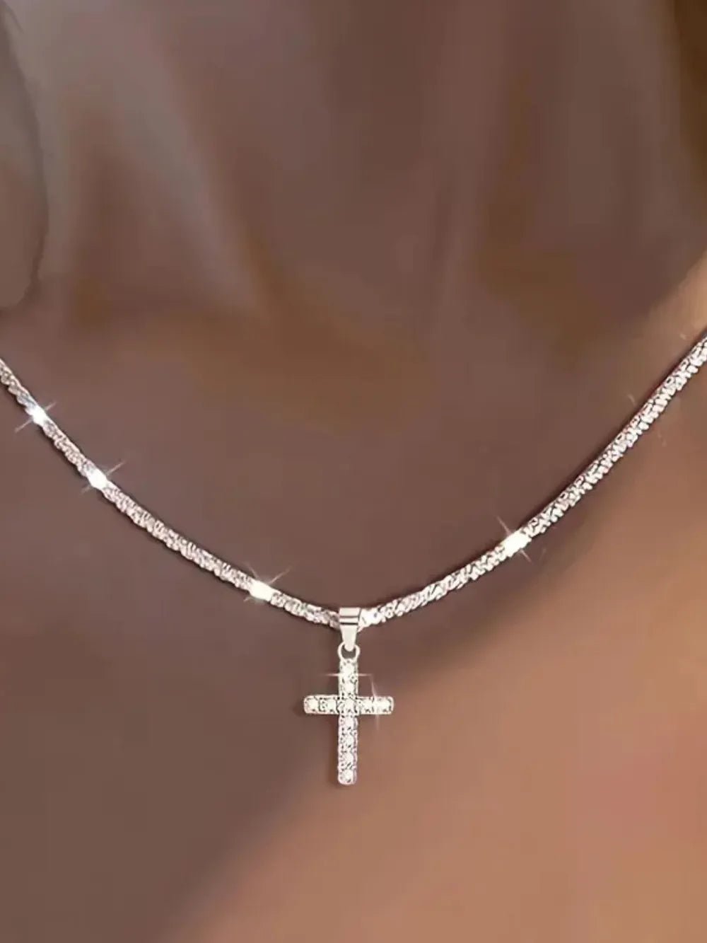 925 Sterling Silver Cross Necklace - Seedandsoulful