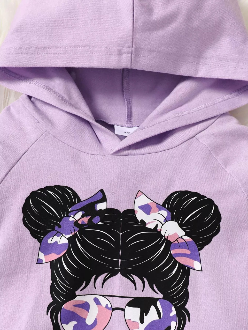 Children's Graphic Camo Print Hoodie & Pants Set - Seedandsoulful