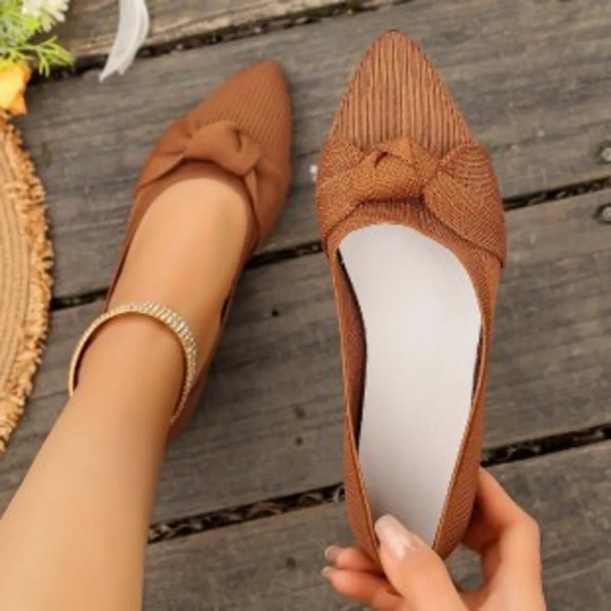Point Toe Flats Slip - Ons - Seedandsoulful