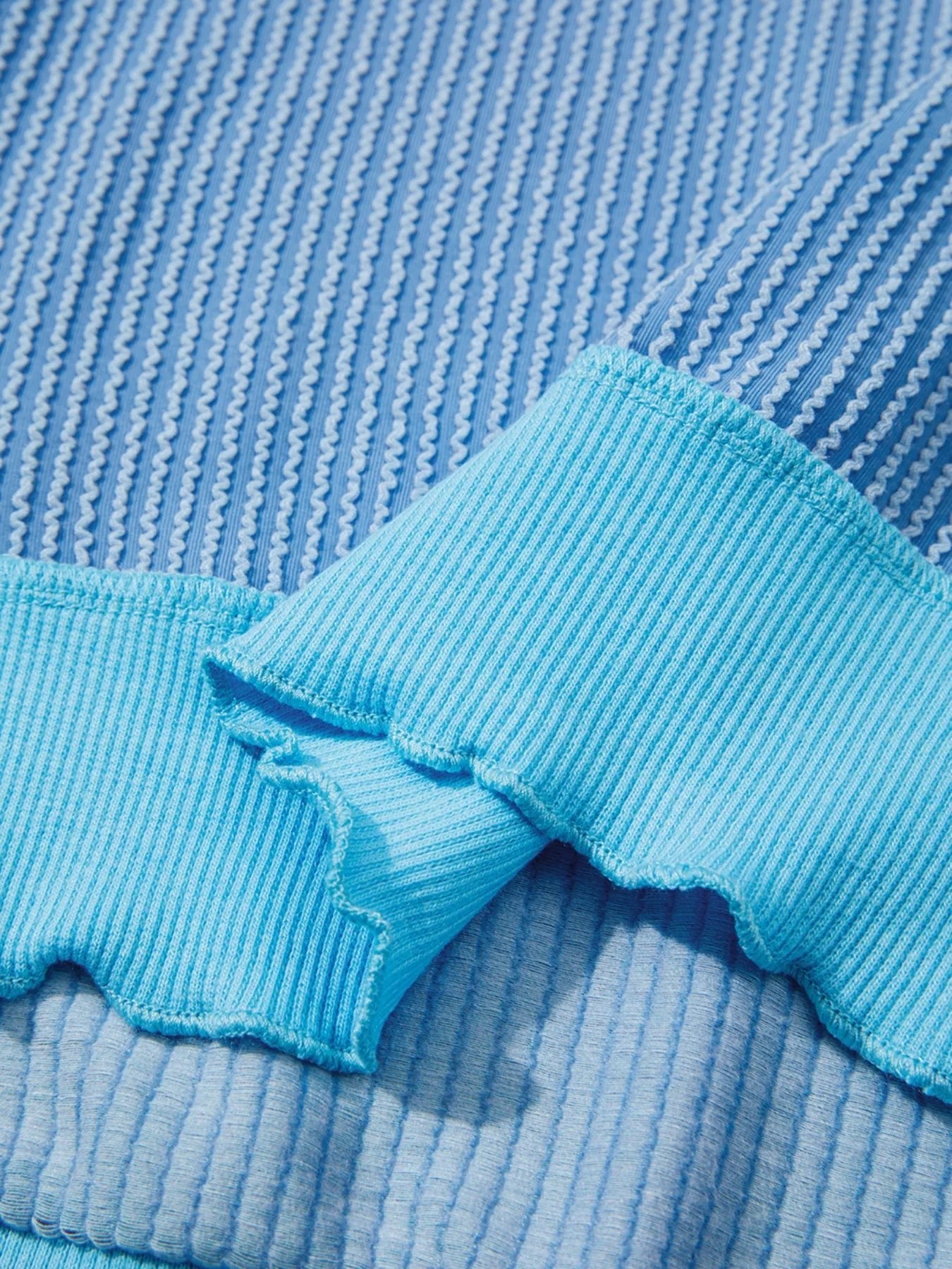 Twisted Rib Uneven Hem Drop Shoulder Loose Knit Top - Seedandsoulful