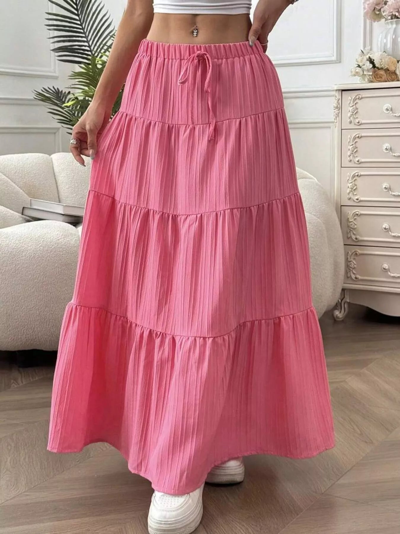 Flowy Tiered Maxi Skirt - Seedandsoulful