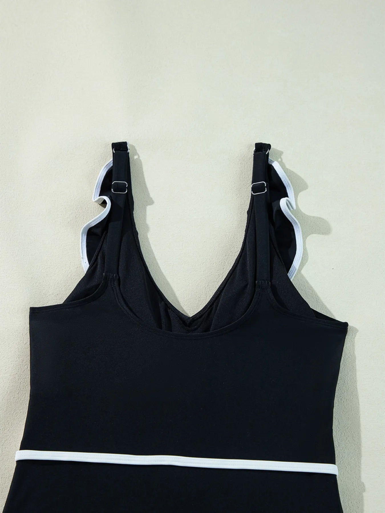 Ruffle Trim V - Neck One - Piece Swimsuit - Seedandsoulful