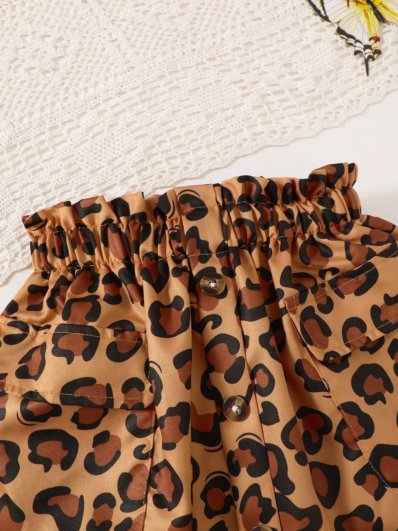 Children's Leopard Graphic Tee & Skirt Set - Seedandsoulful