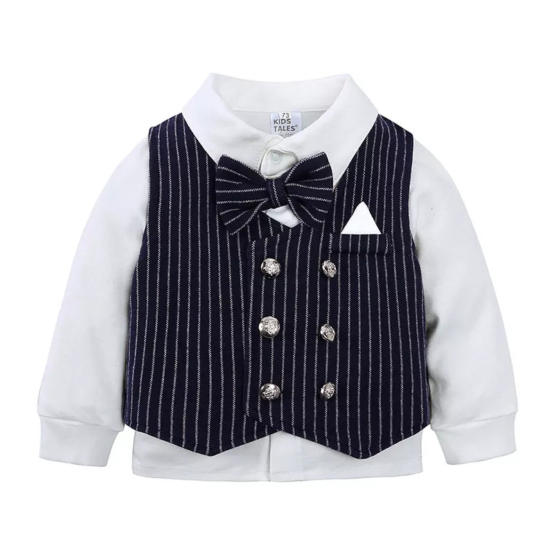 Children's Striped Vest and Pants Suit Set - Seedandsoulful
