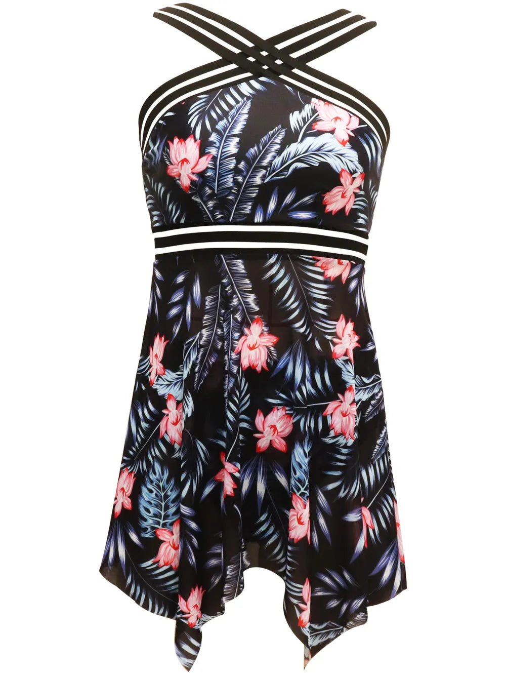 Cutout Printed Two - Piece Swim Set - Seedandsoulful
