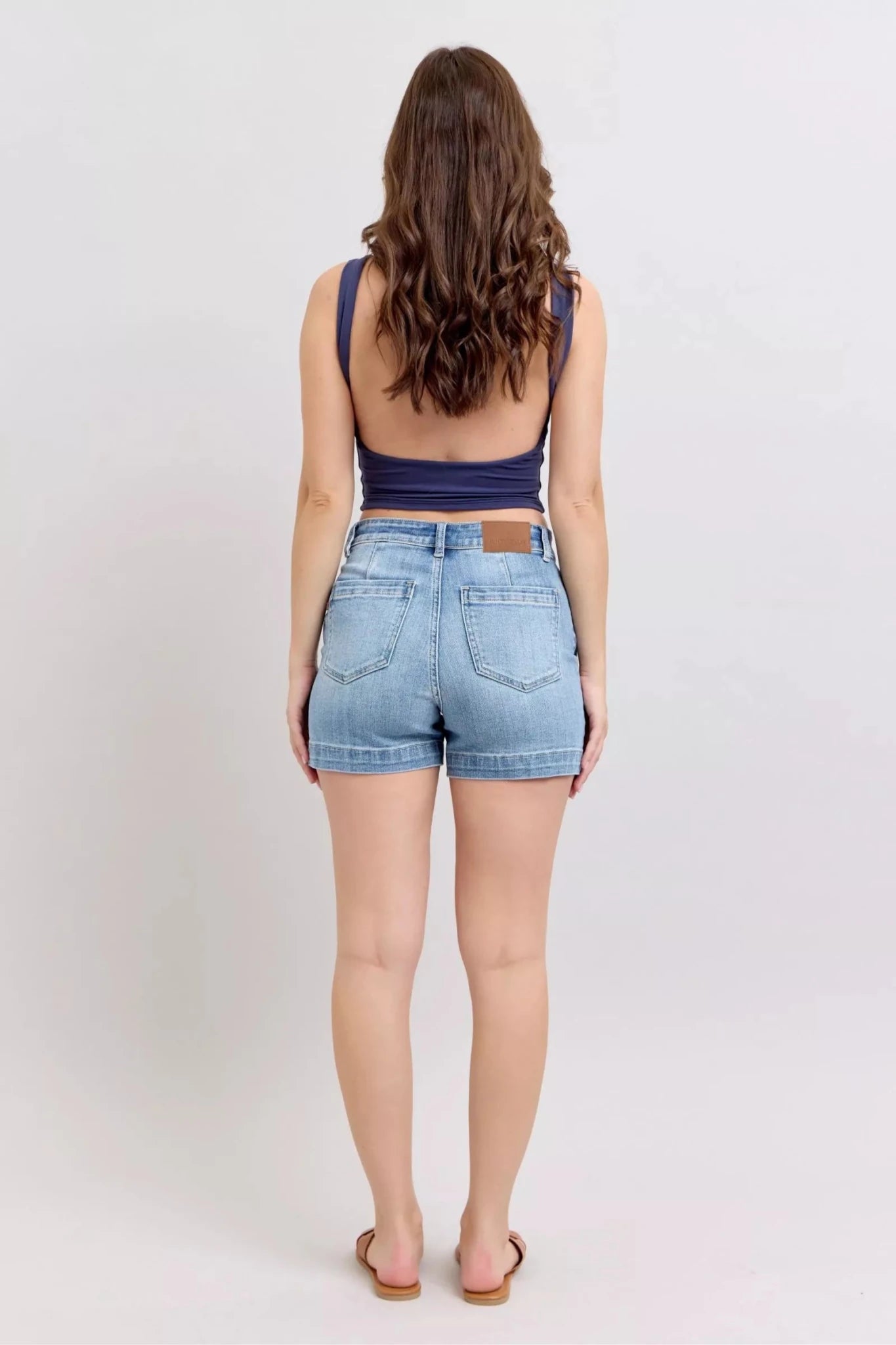 Judy Blue Mid Rise Denim Shorts - Seedandsoulful