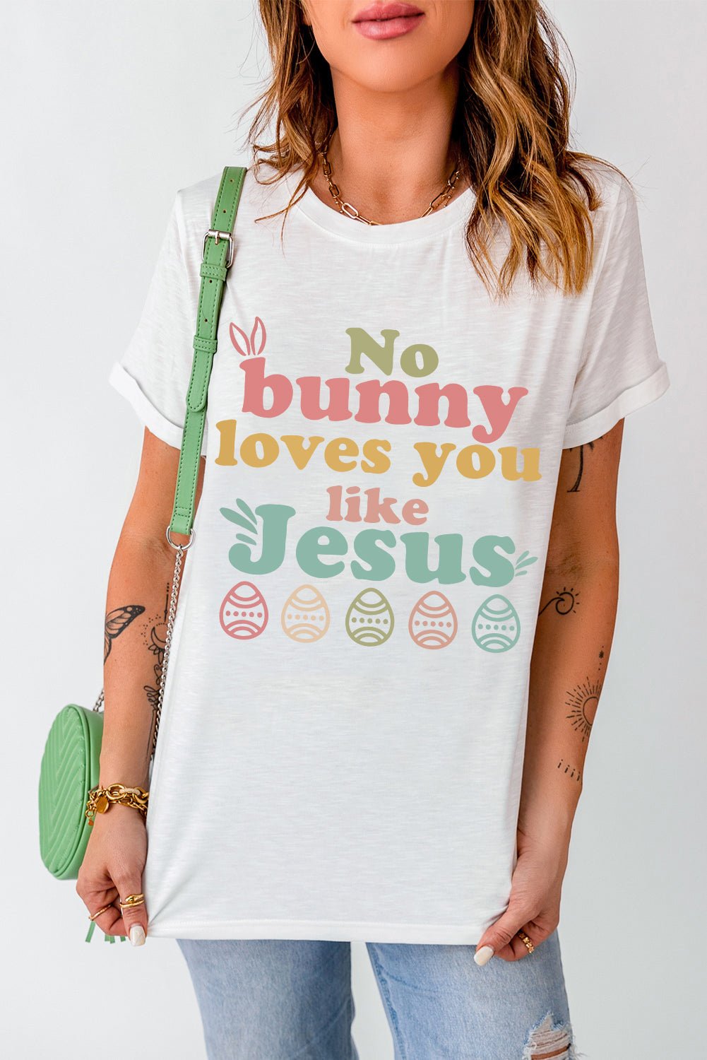 Easter NO BUNNY LOVES YOU LIKE JESUS T-Shirt - Seedandsoulful