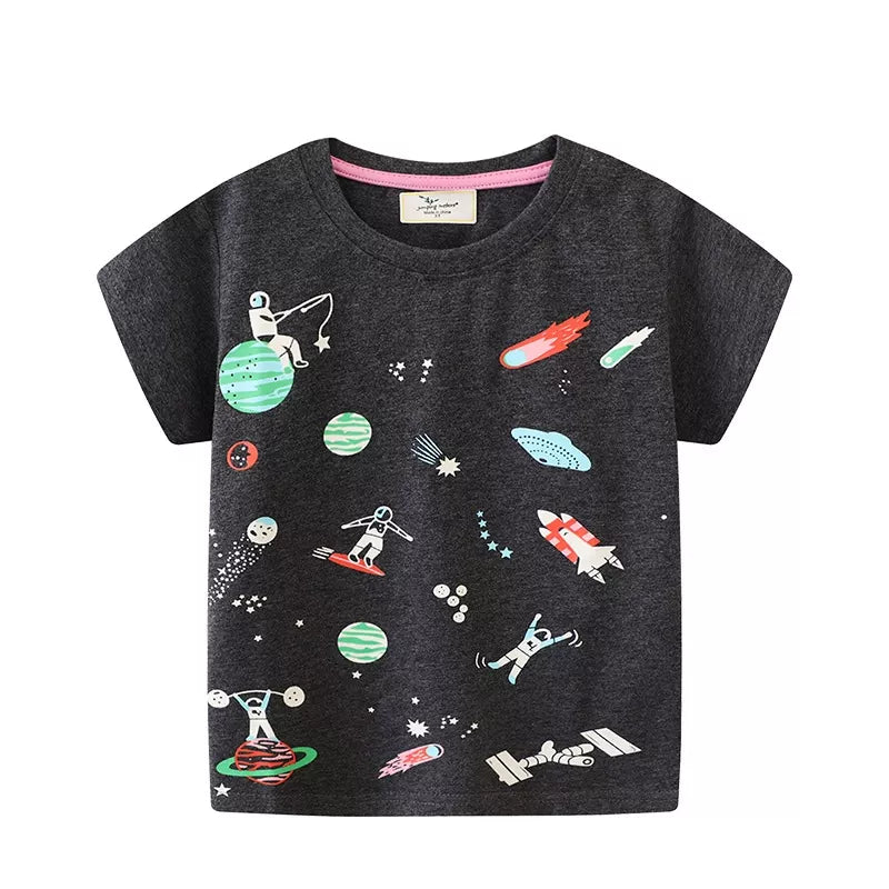 Children's Space - Themed Short Sleeve T-Shirt - Seedandsoulful
