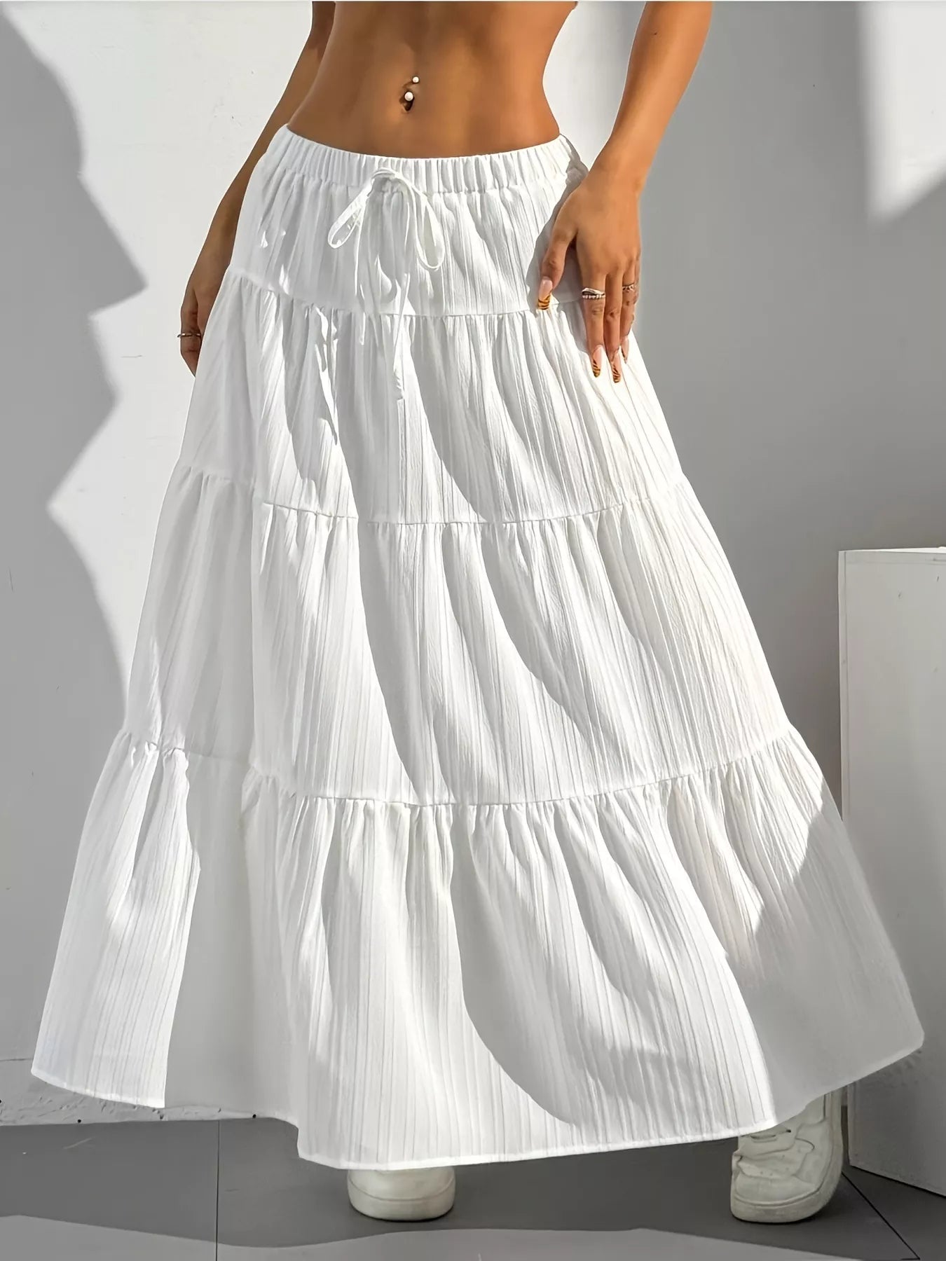 Flowy Tiered Maxi Skirt - Seedandsoulful