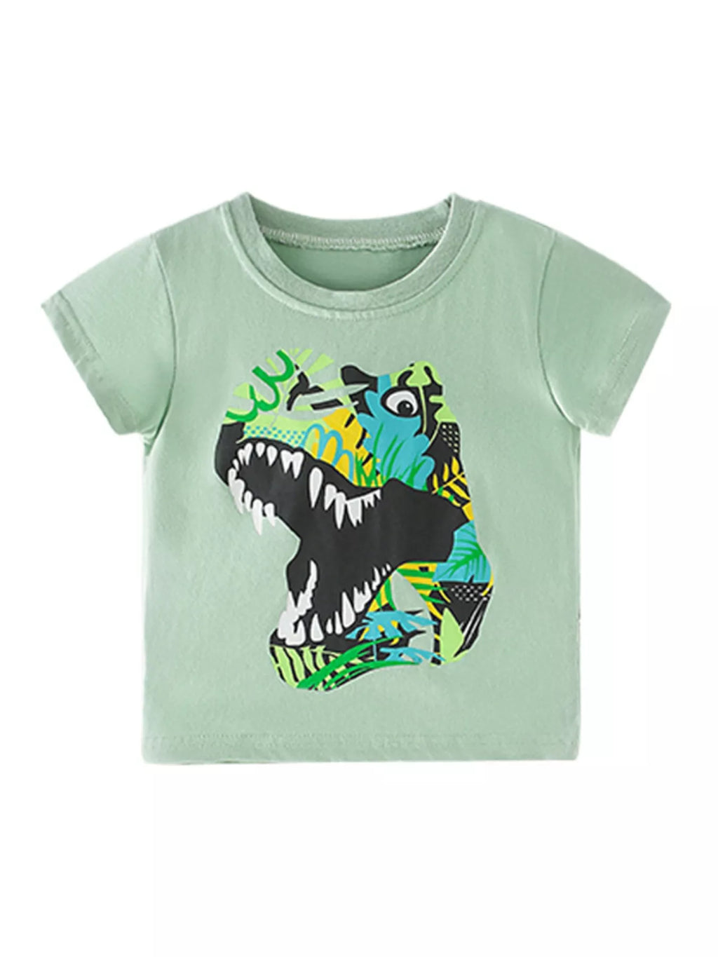 Children's Dinosaur Graphic Short Sleeve T-Shirt - Seedandsoulful