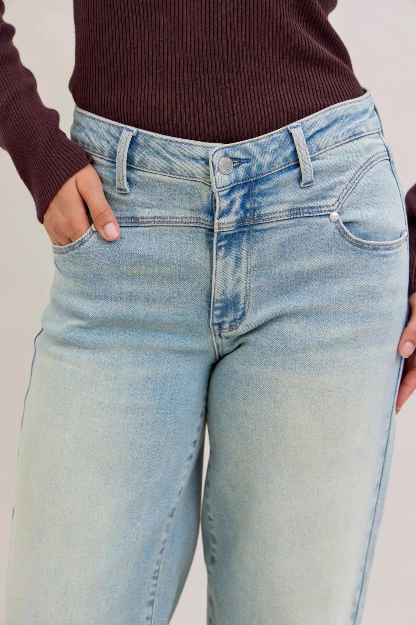 Judy Blue High Waist Column Straight Jeans - Seedandsoulful