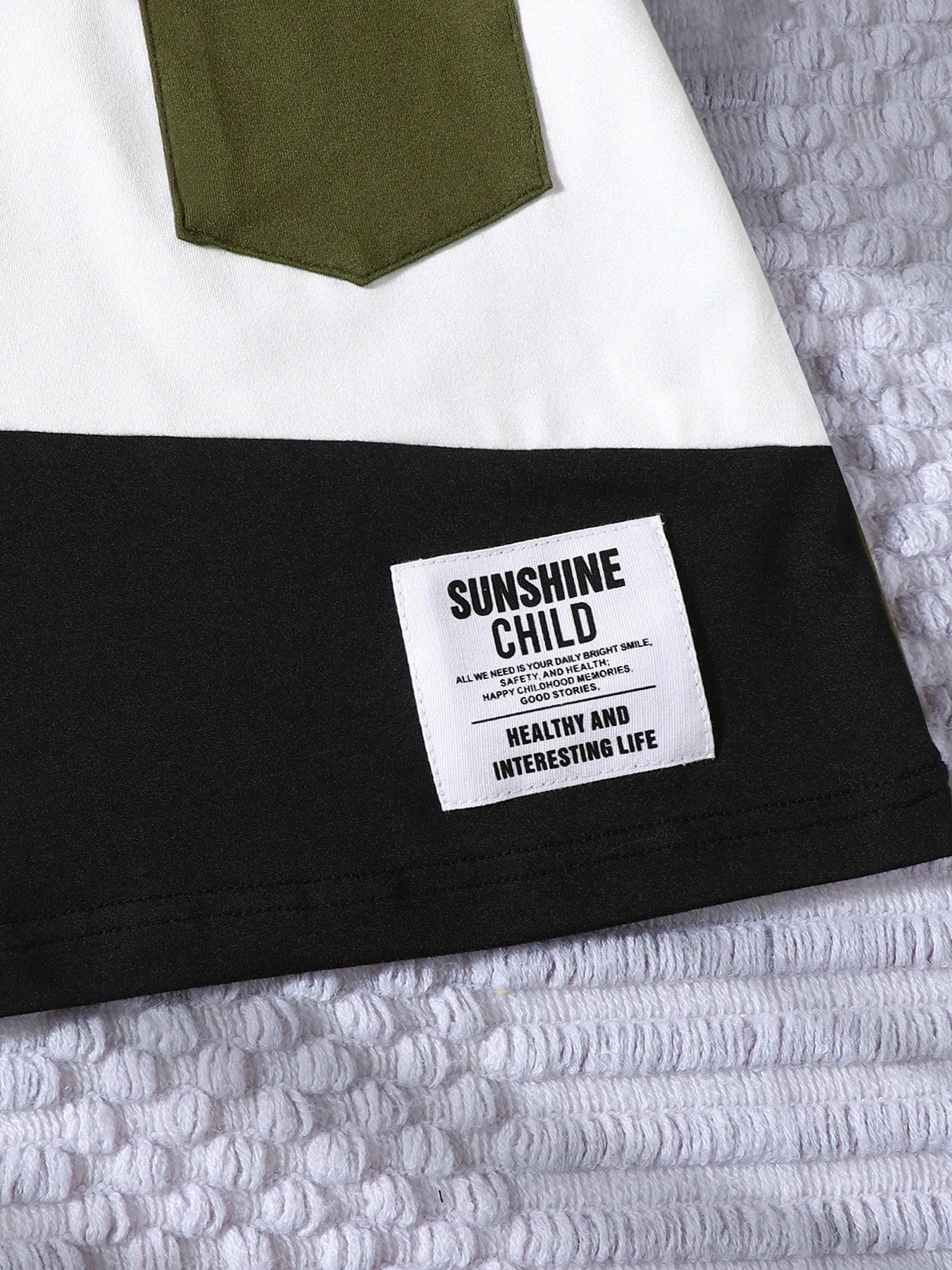 Children's Color Block Short Sleeve Top and Shorts Set - Seedandsoulful