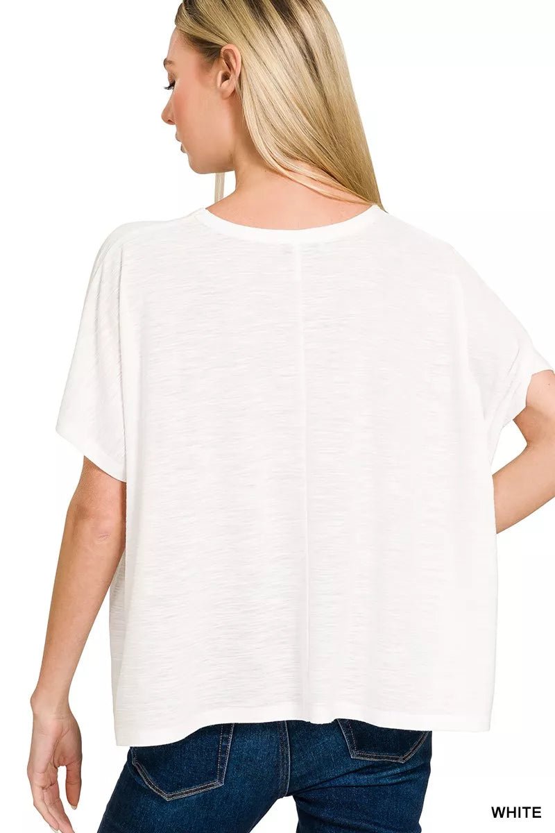 Zenana Round Neck Short Sleeve T-Shirt - Seedandsoulful