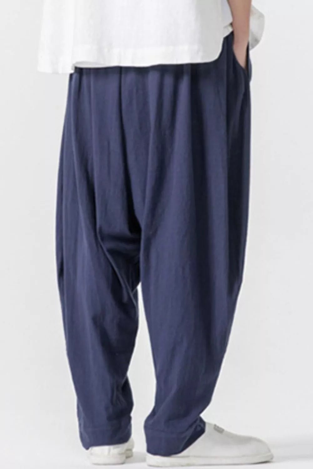 Men's Plus Size Loose Fit Harem Pants - Seedandsoulful