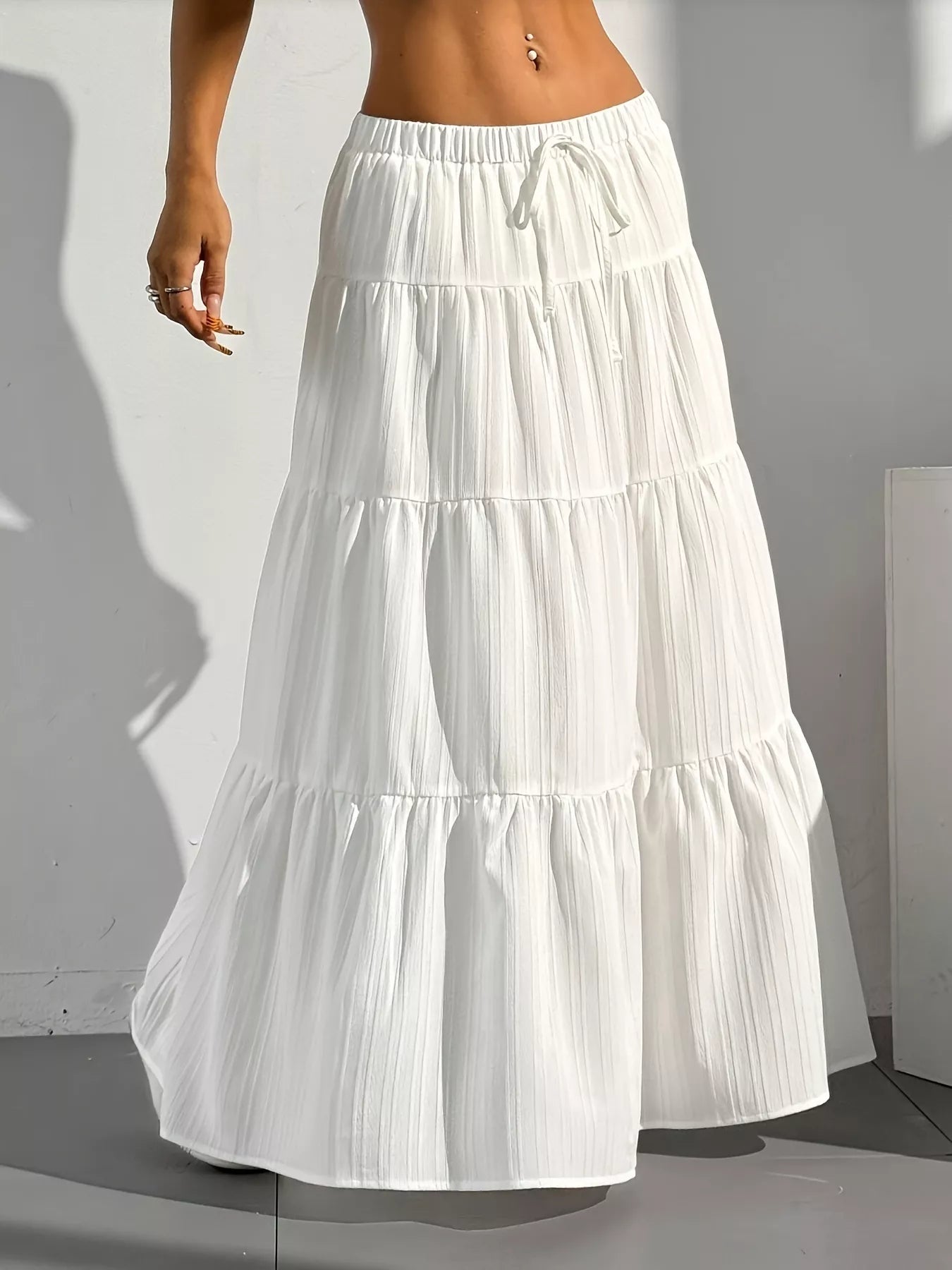 Flowy Tiered Maxi Skirt - Seedandsoulful