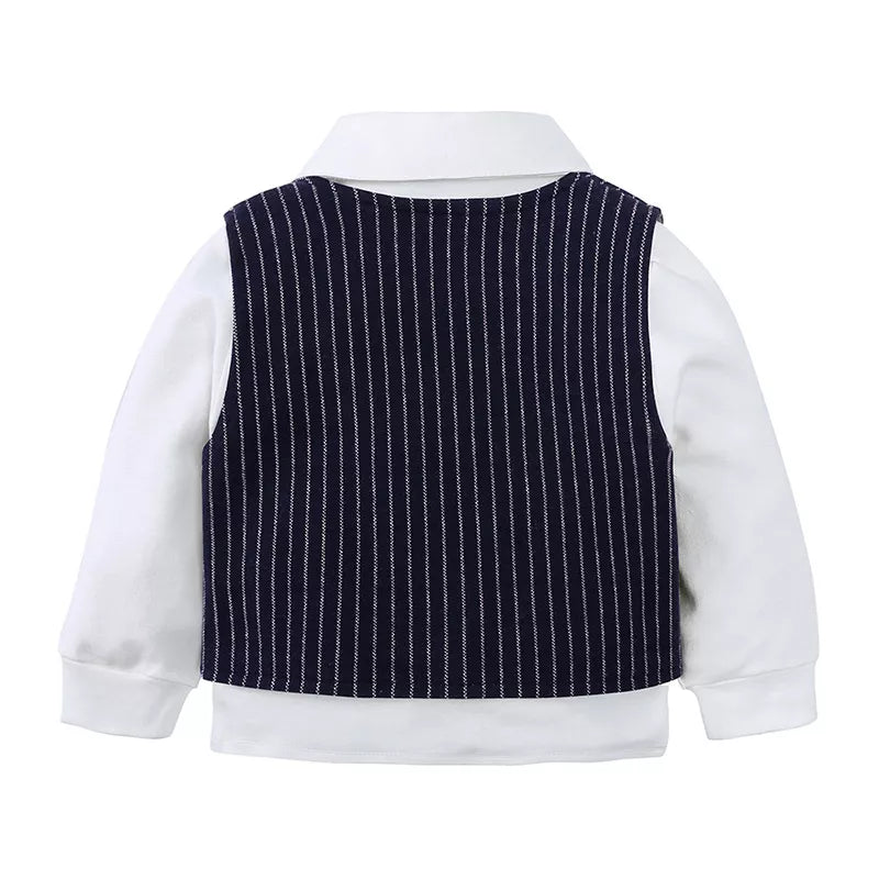 Children's Striped Vest and Pants Suit Set - Seedandsoulful