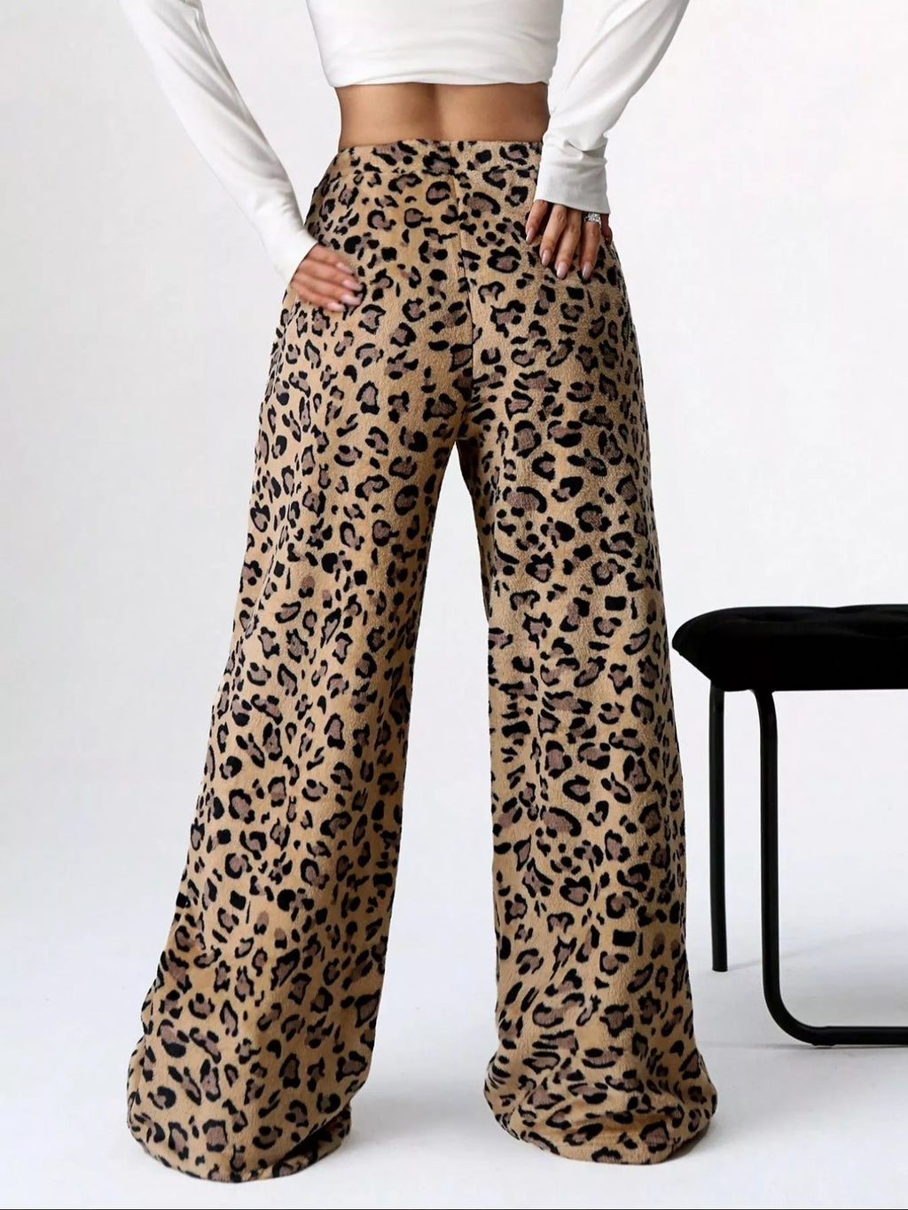 Leopard Wide Leg Pants - Seedandsoulful