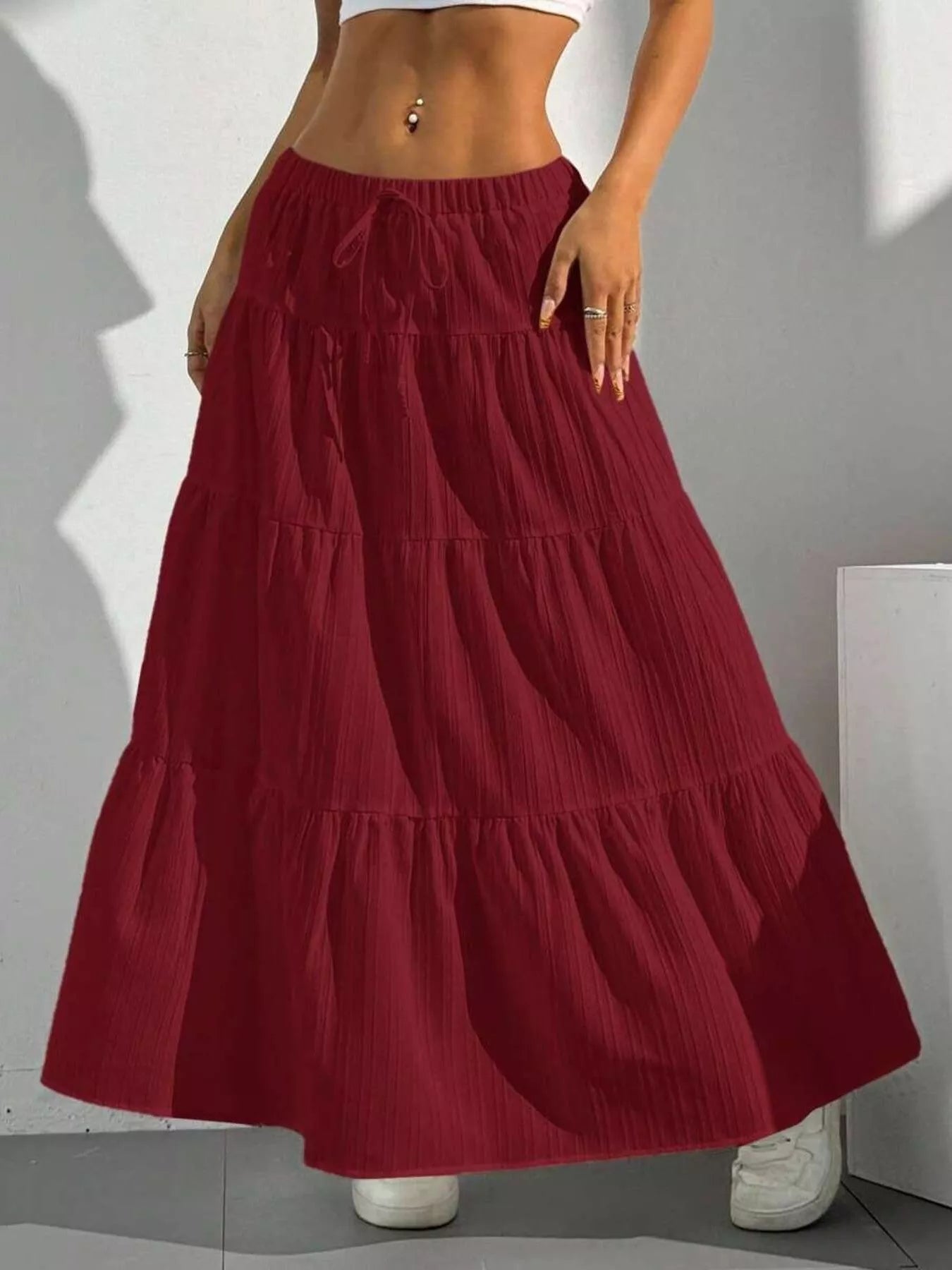 Flowy Tiered Maxi Skirt - Seedandsoulful