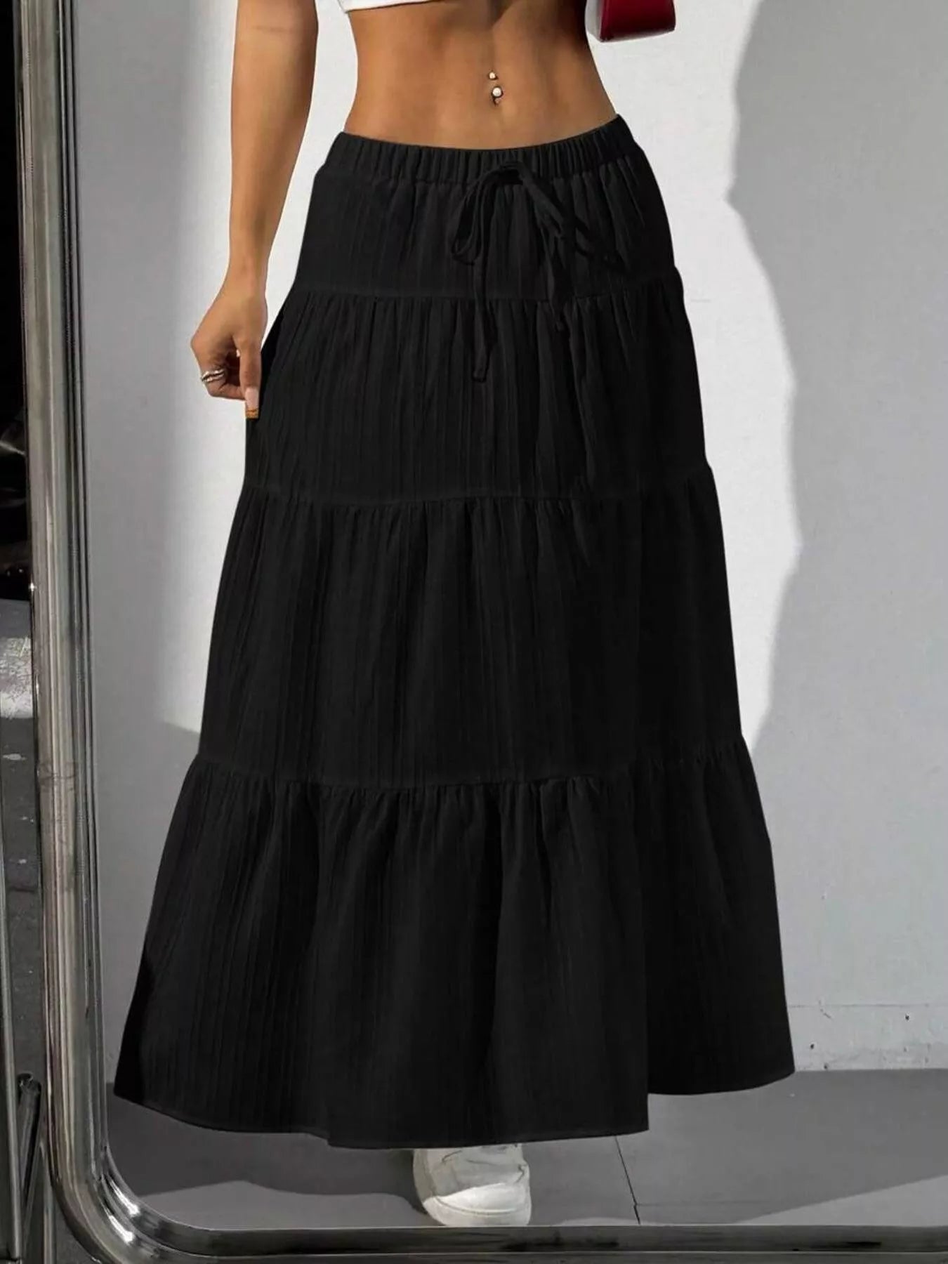 Flowy Tiered Maxi Skirt - Seedandsoulful