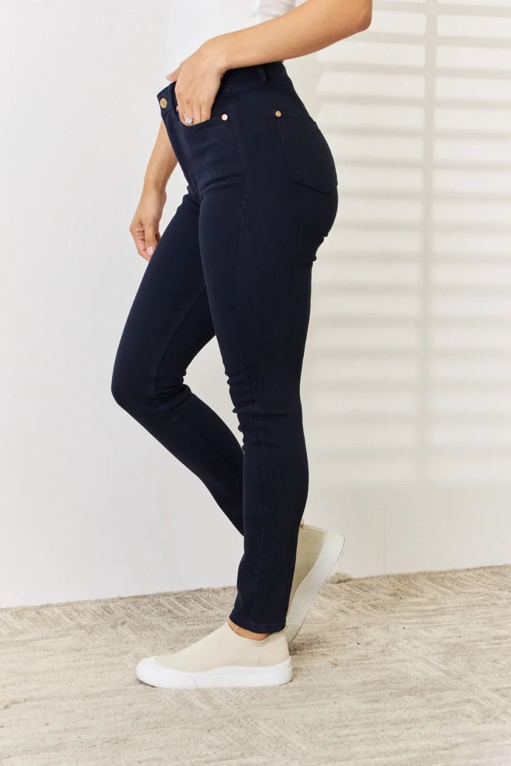 Judy Blue Full Size Garment Dyed Tummy Control Skinny Jeans - Seedandsoulful