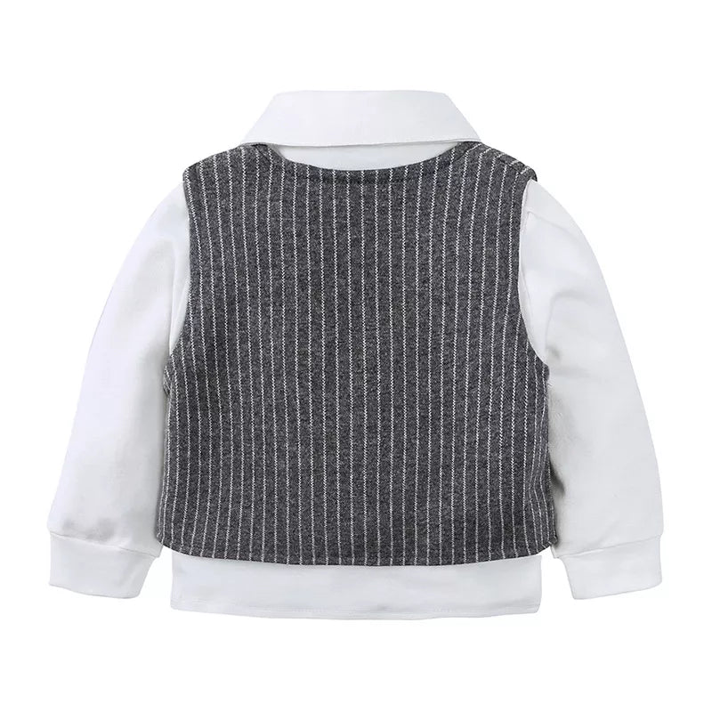 Children's Striped Vest and Pants Suit Set - Seedandsoulful