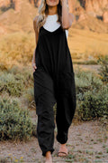 Double Take Full Size V - Neck Sleeveless Jumpsuit with Pockets - Seedandsoulful