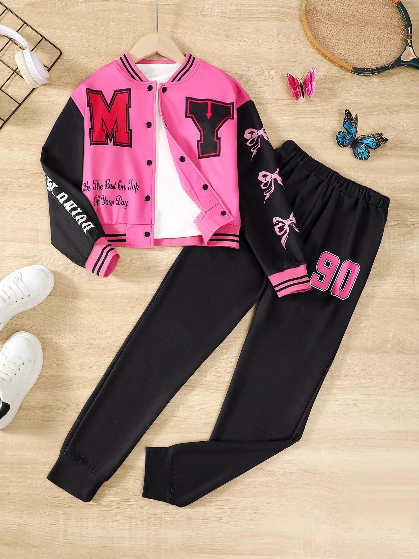 Children's Button Up Outerwear and Pants Set - Seedandsoulful